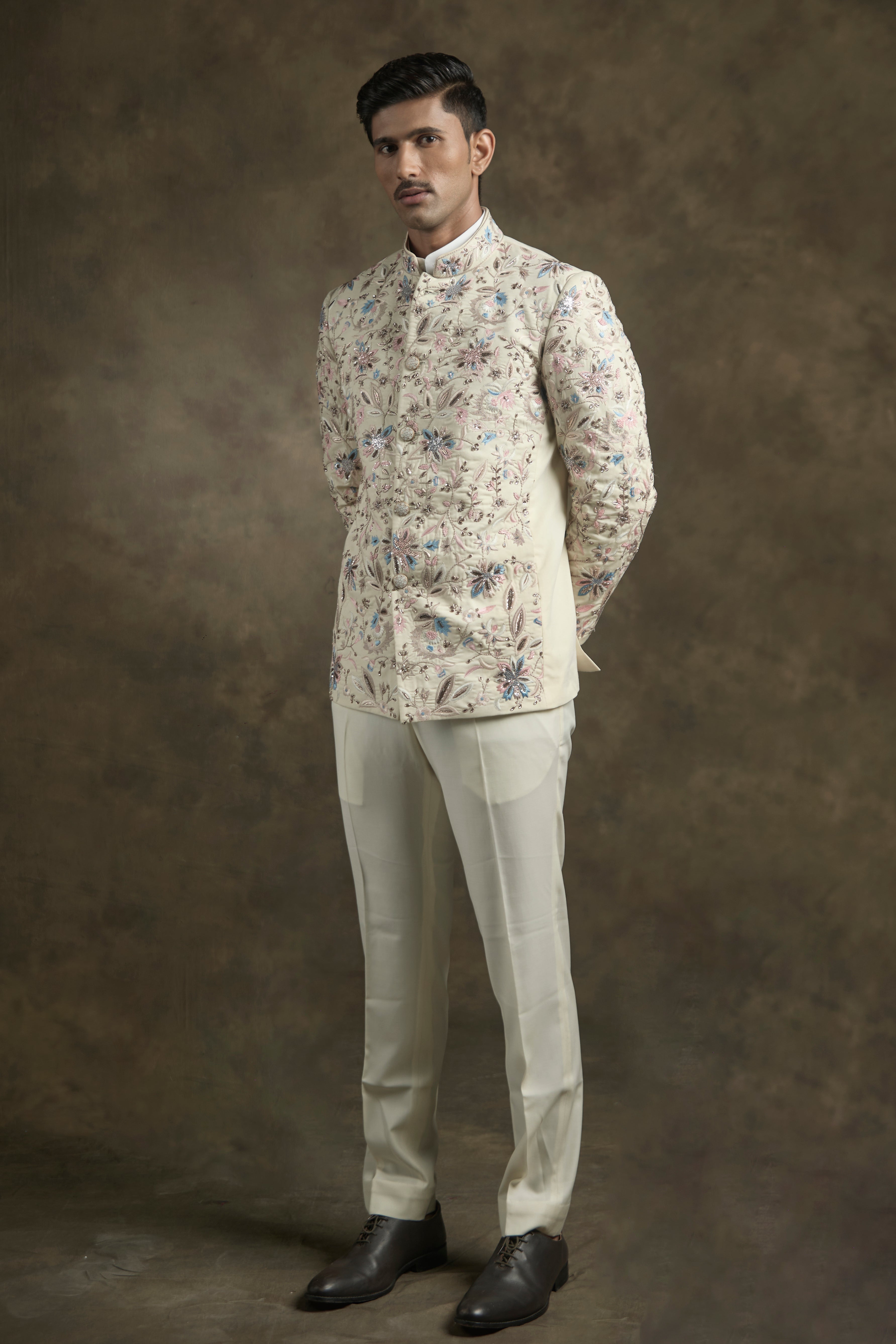 The Noor Bandhgala in Ivory