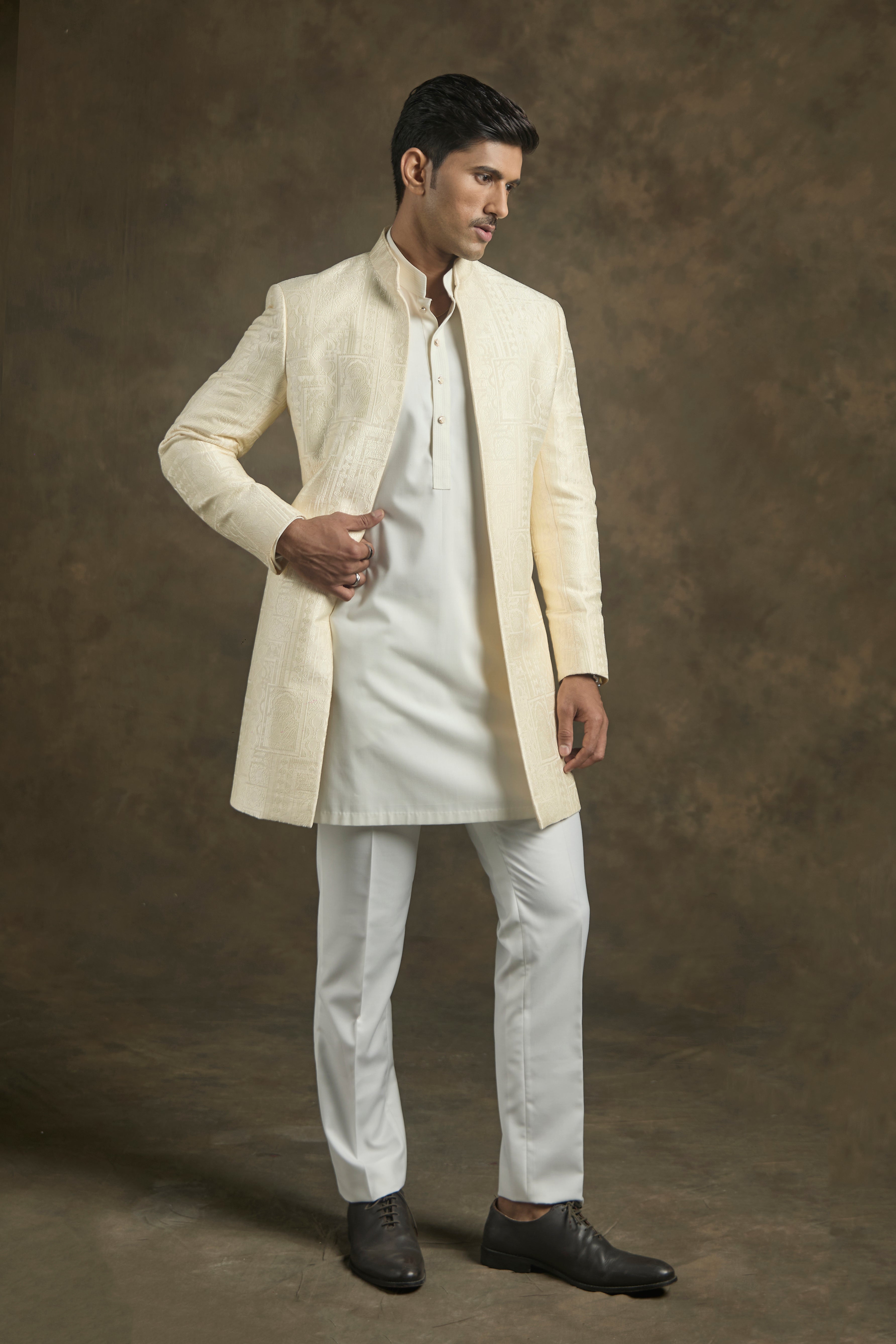 The Cream Regal Indo Western