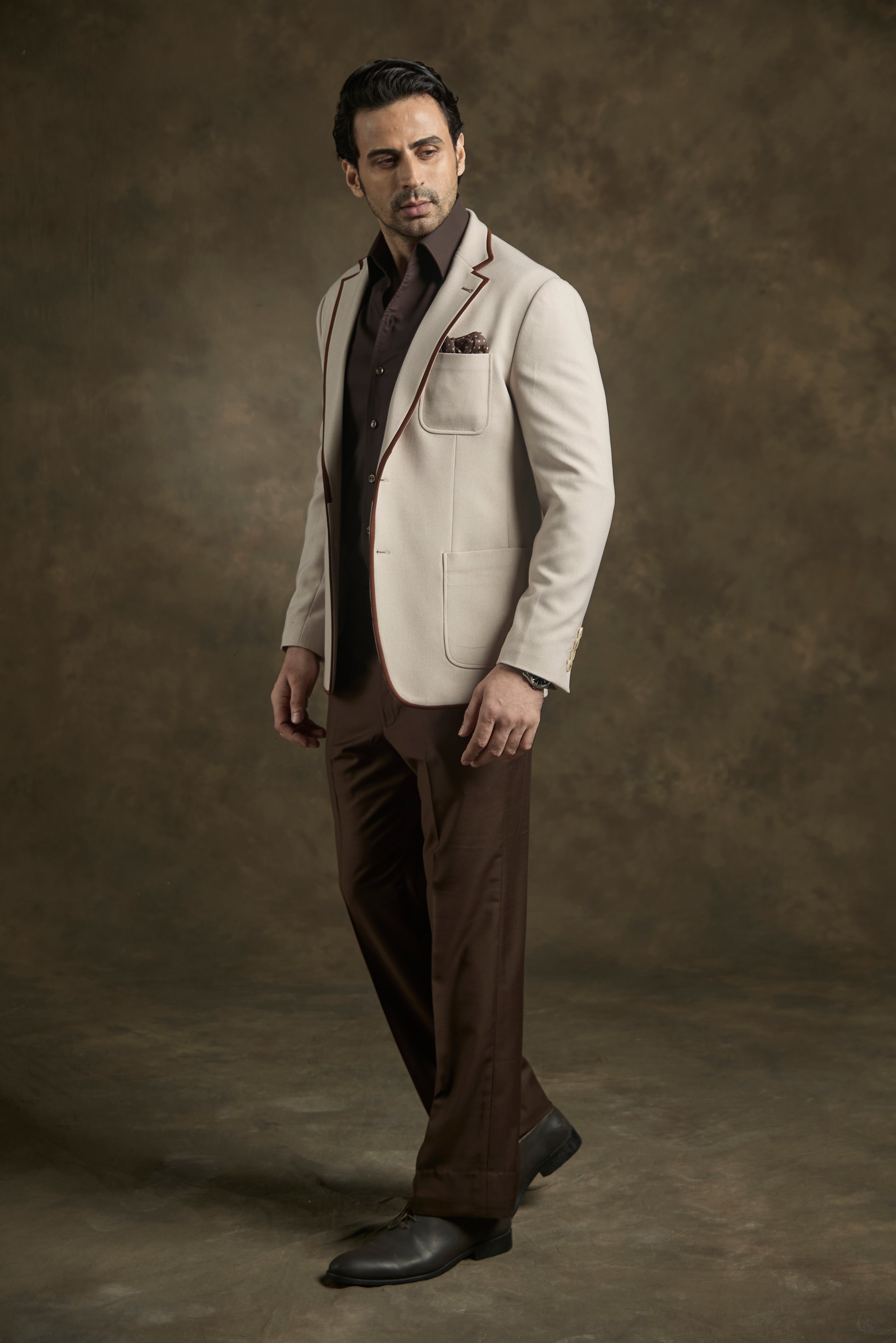 Ivory Noir Luxe Blazer