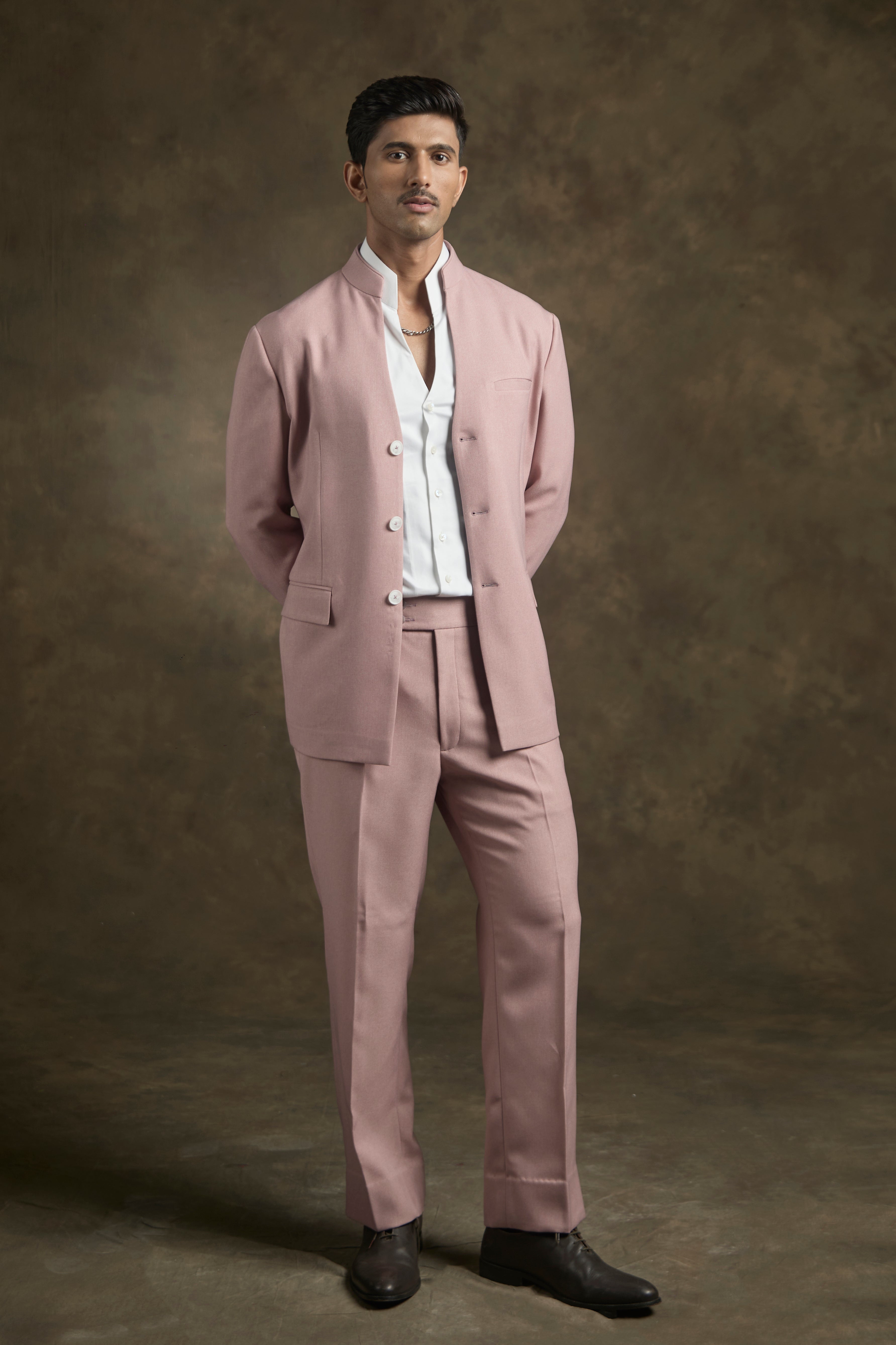 The Rosewood Deep-Neck Bandhgala