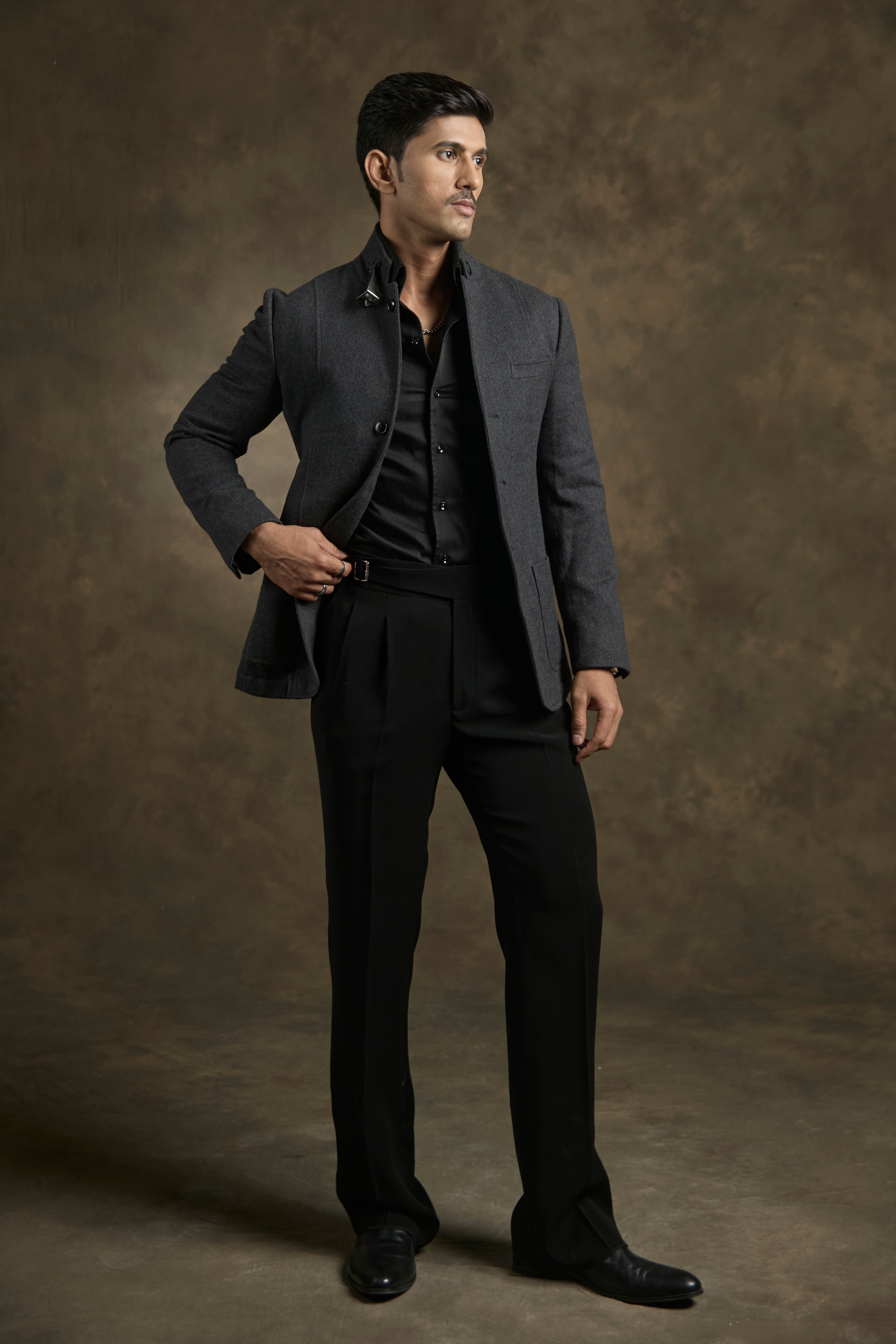 Charcoal Grey Structured Blazer