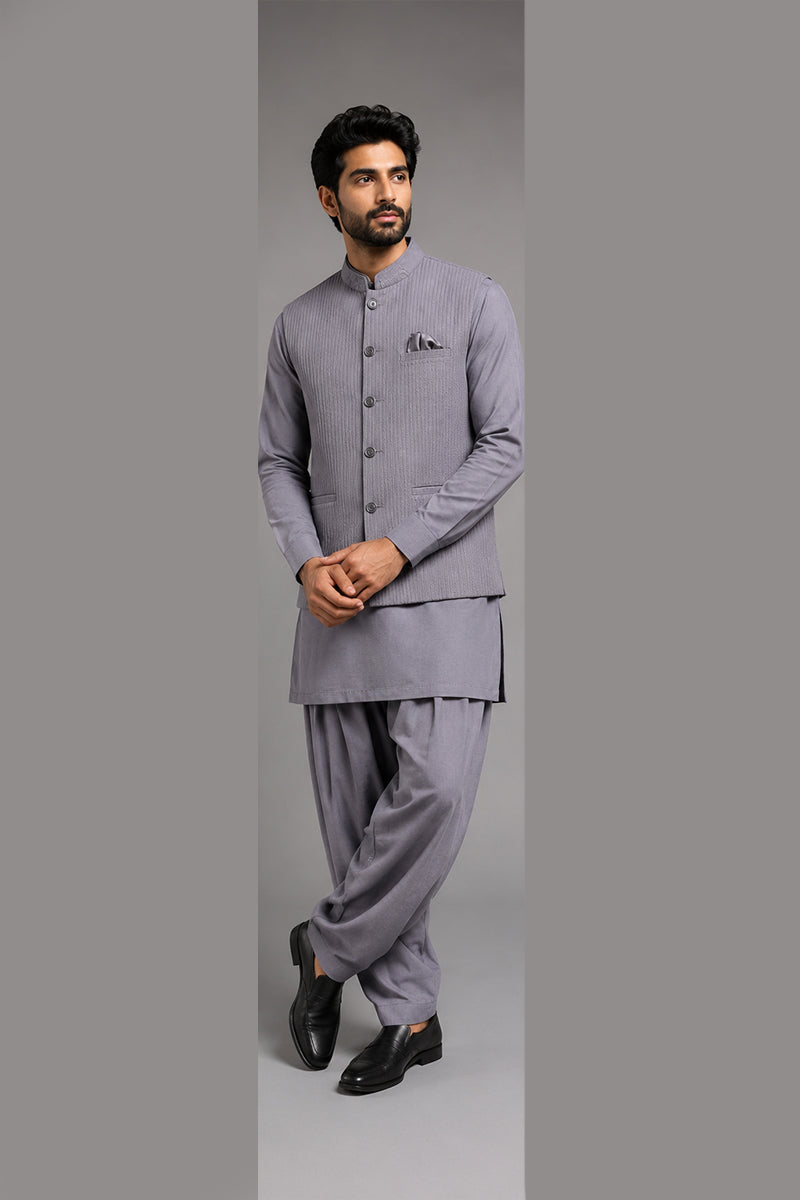 Textured Nehru Set