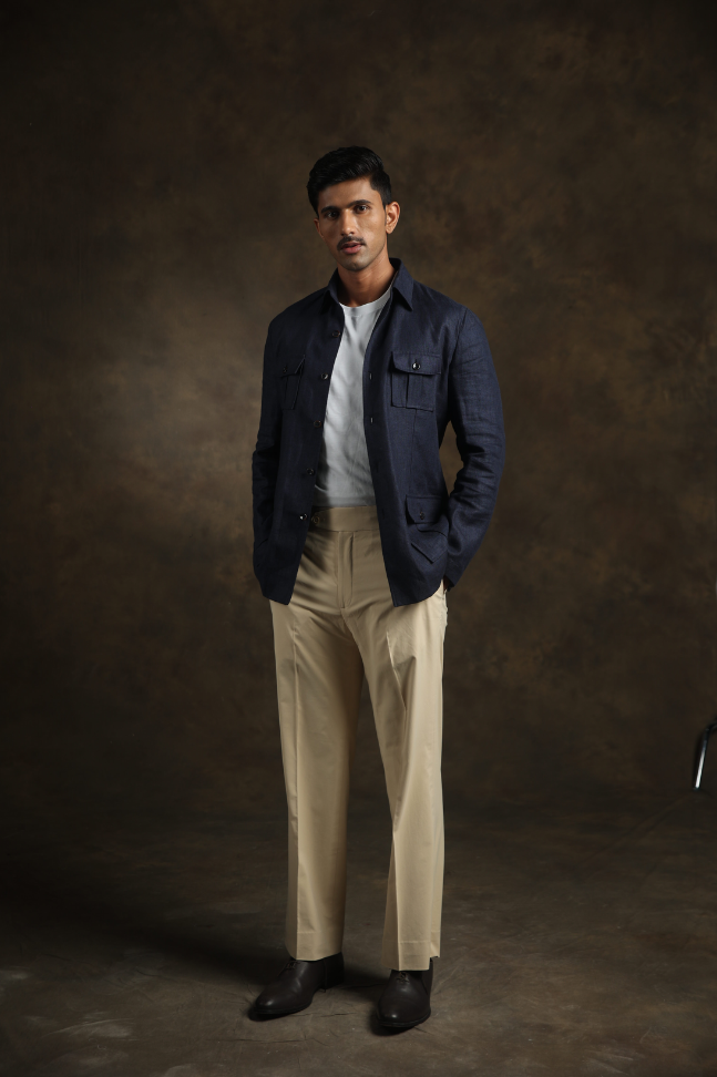 Indigo Terrain Shacket