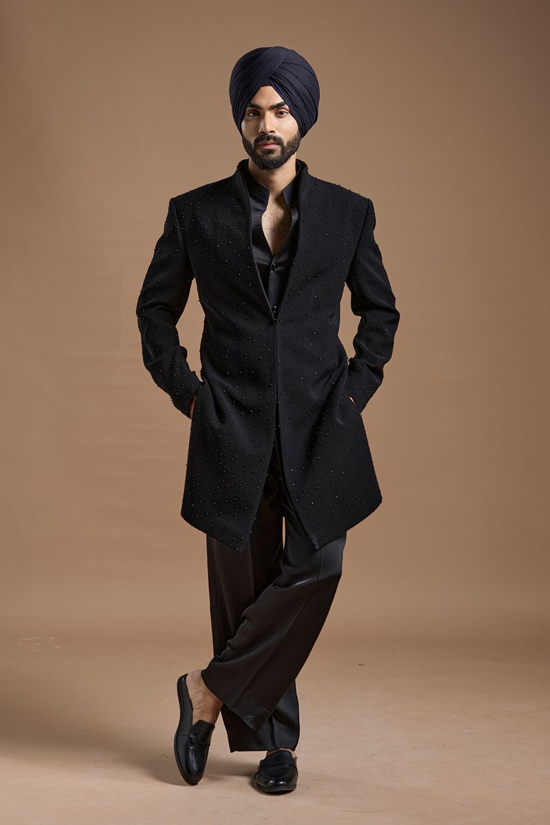 Midnight Embellished Indo-Western