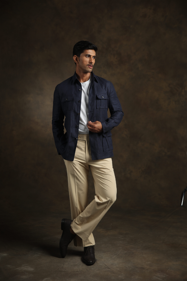 Indigo Terrain Shacket