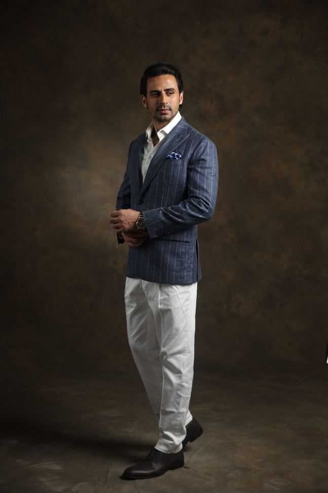 Azure Pinstripe Luxe
