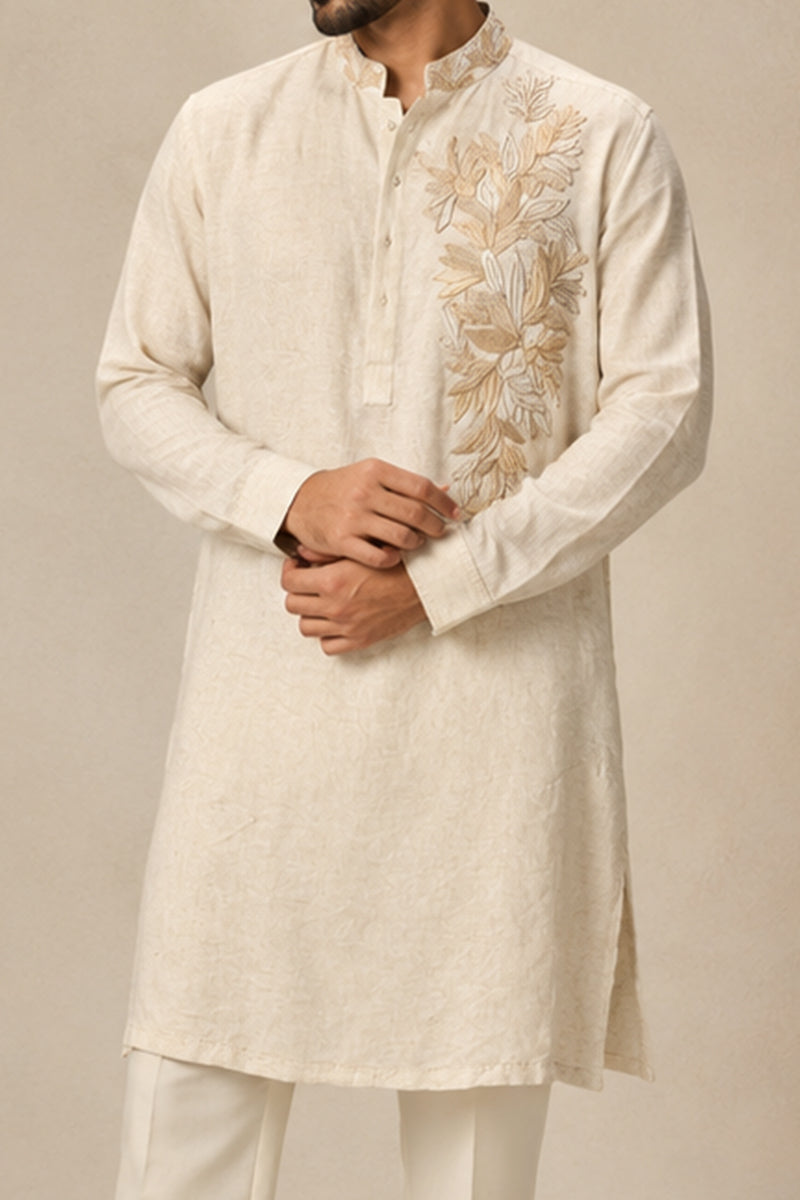 The Botanical Linen Kurta