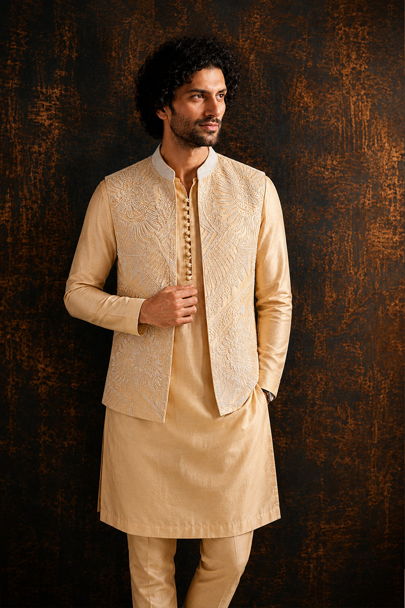 Champagne Radiance Nehru Set