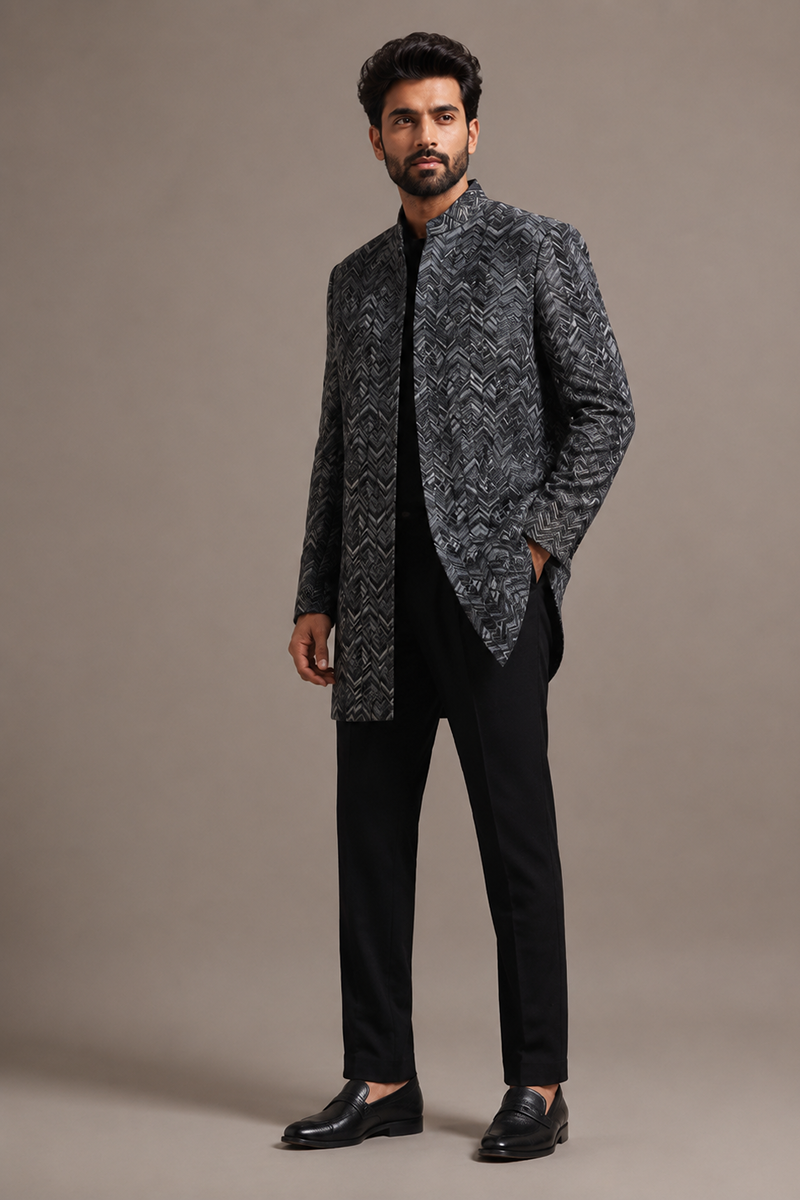 Graphite Weave Indo-Western