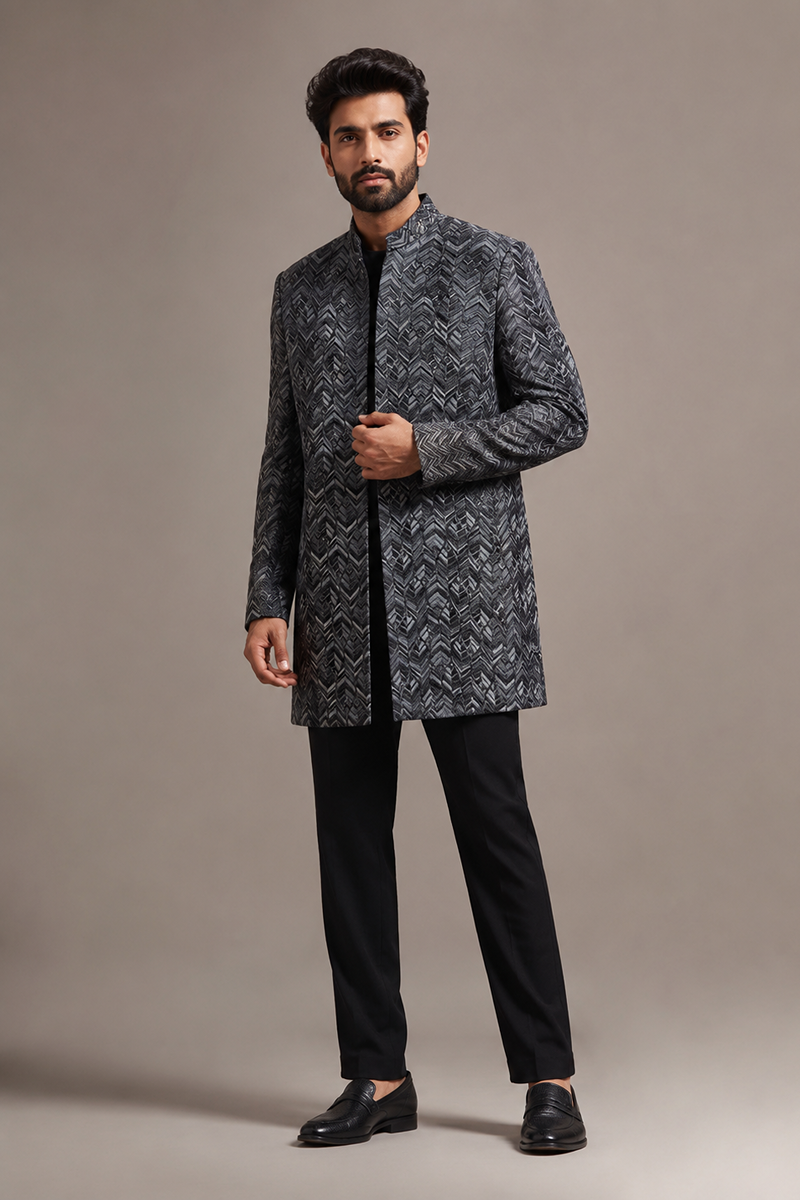 Graphite Weave Indo-Western