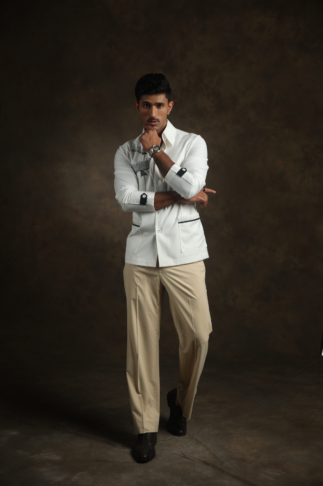 Ivory Bloom Overshirt