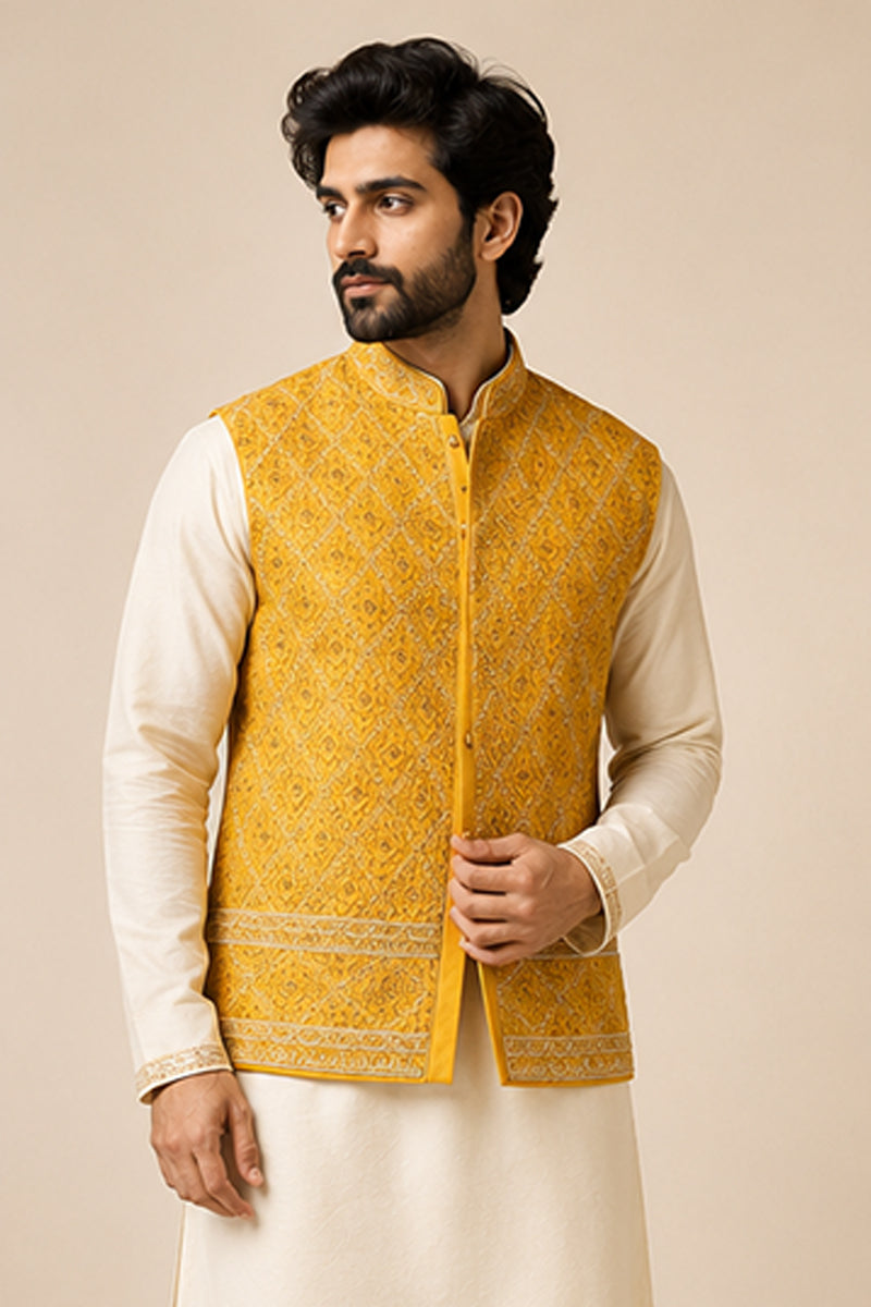 Marigold Nehru Set