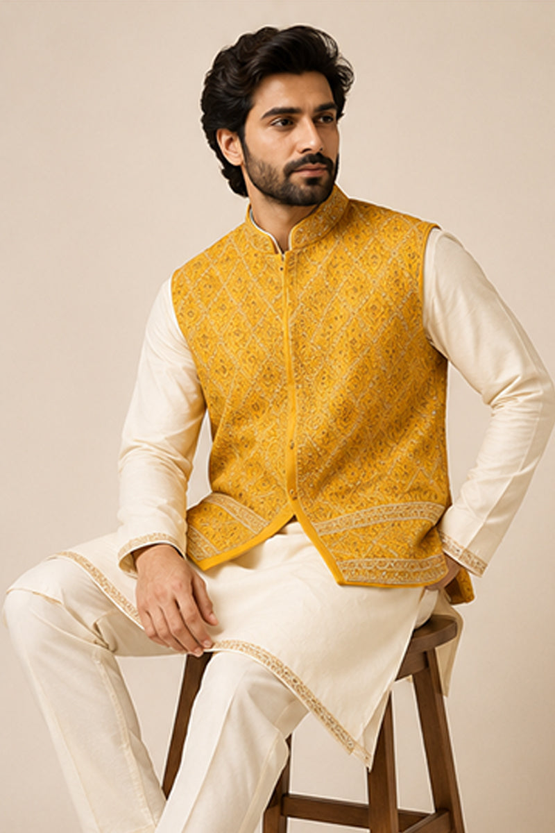 Marigold Nehru Set