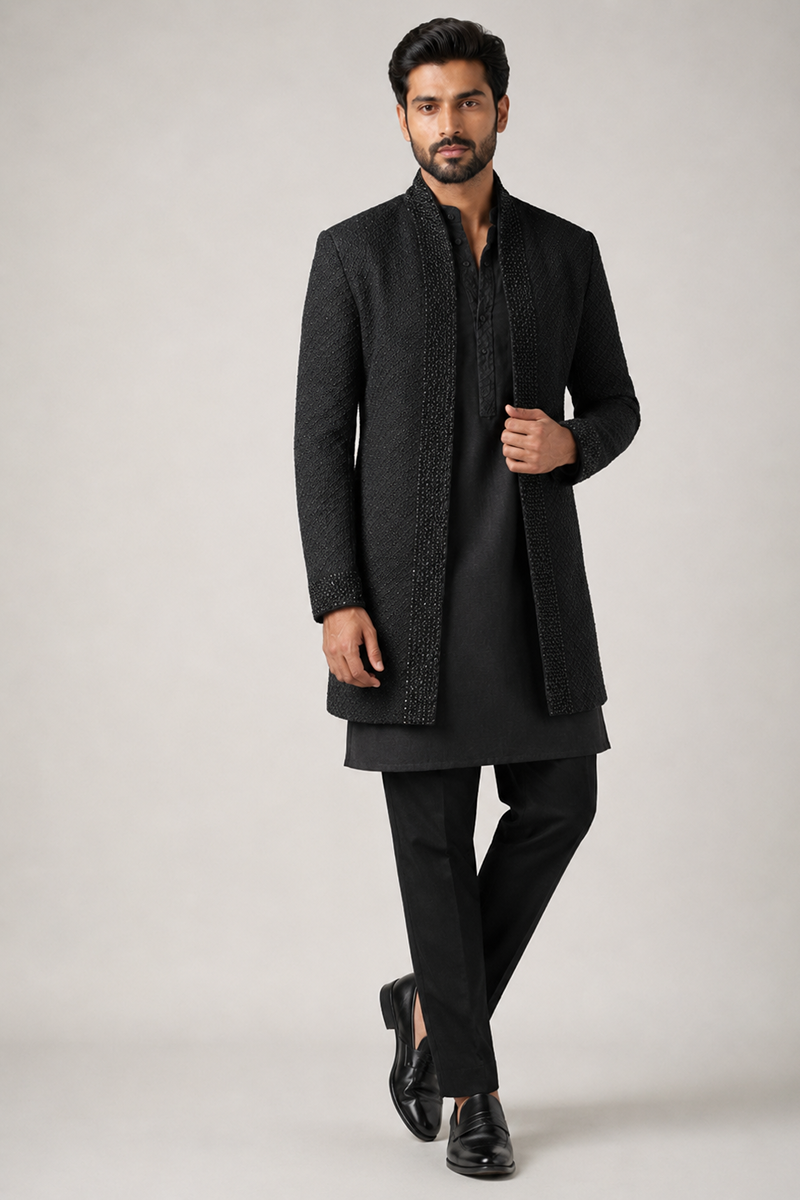 Noir Layered Indo-Western
