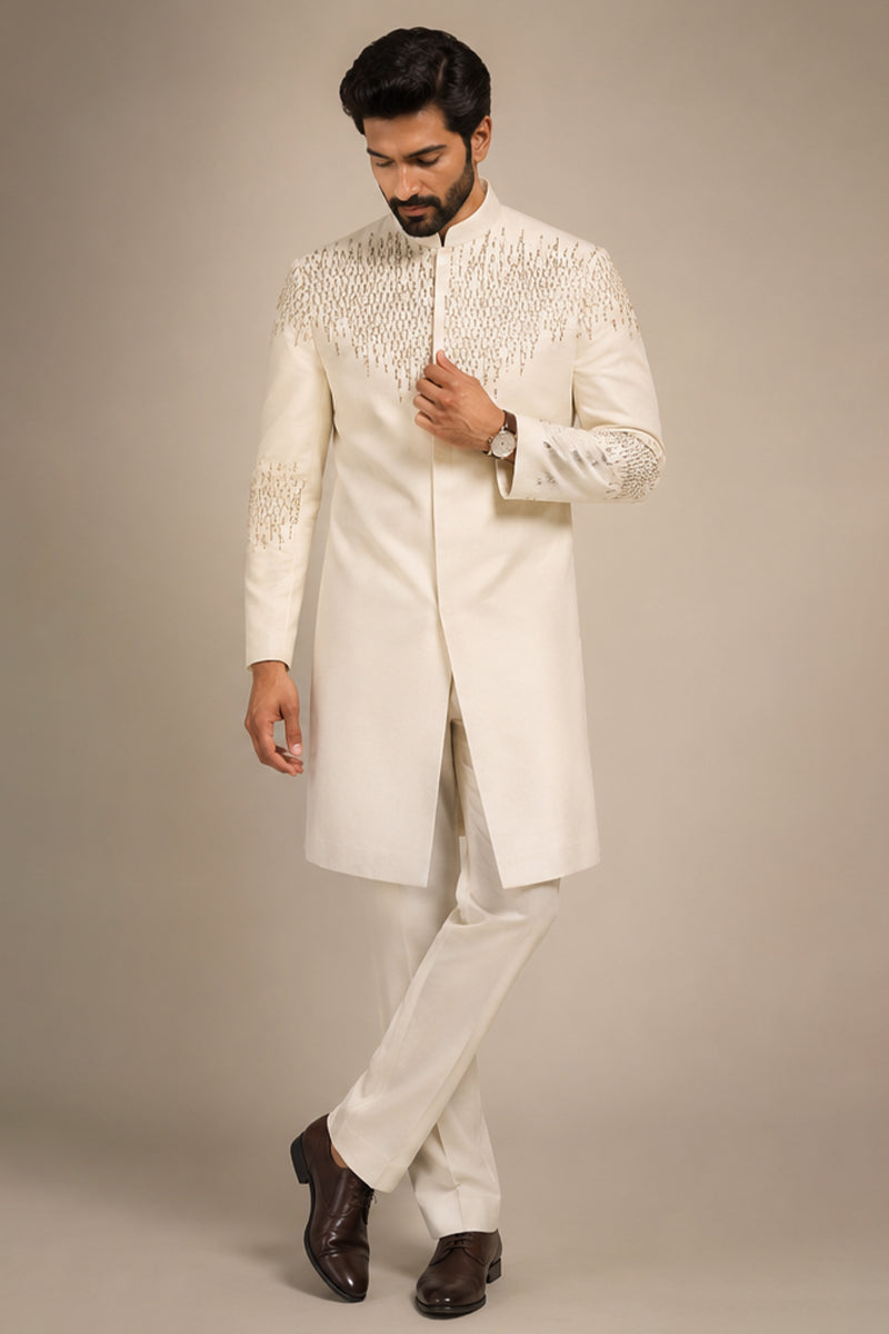 Ivory Cascade Indo-Western