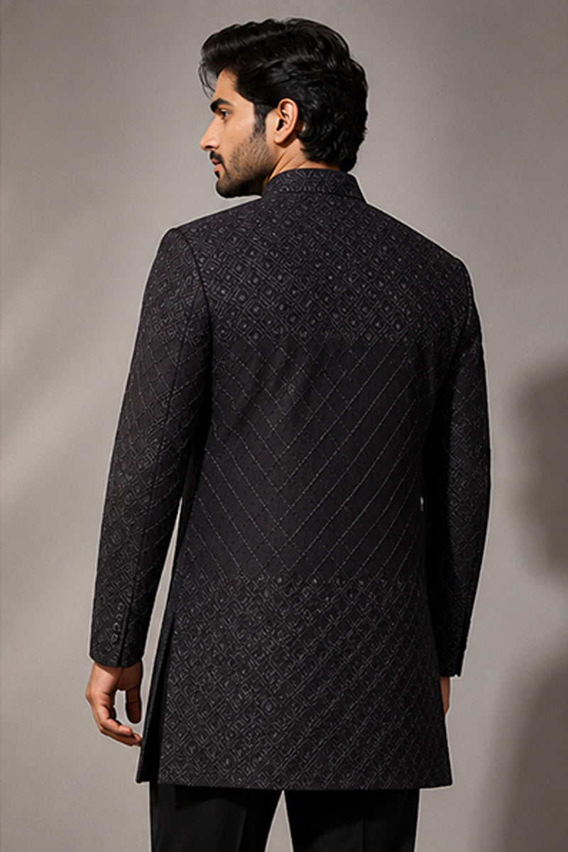 Noir Grid Indo-Western