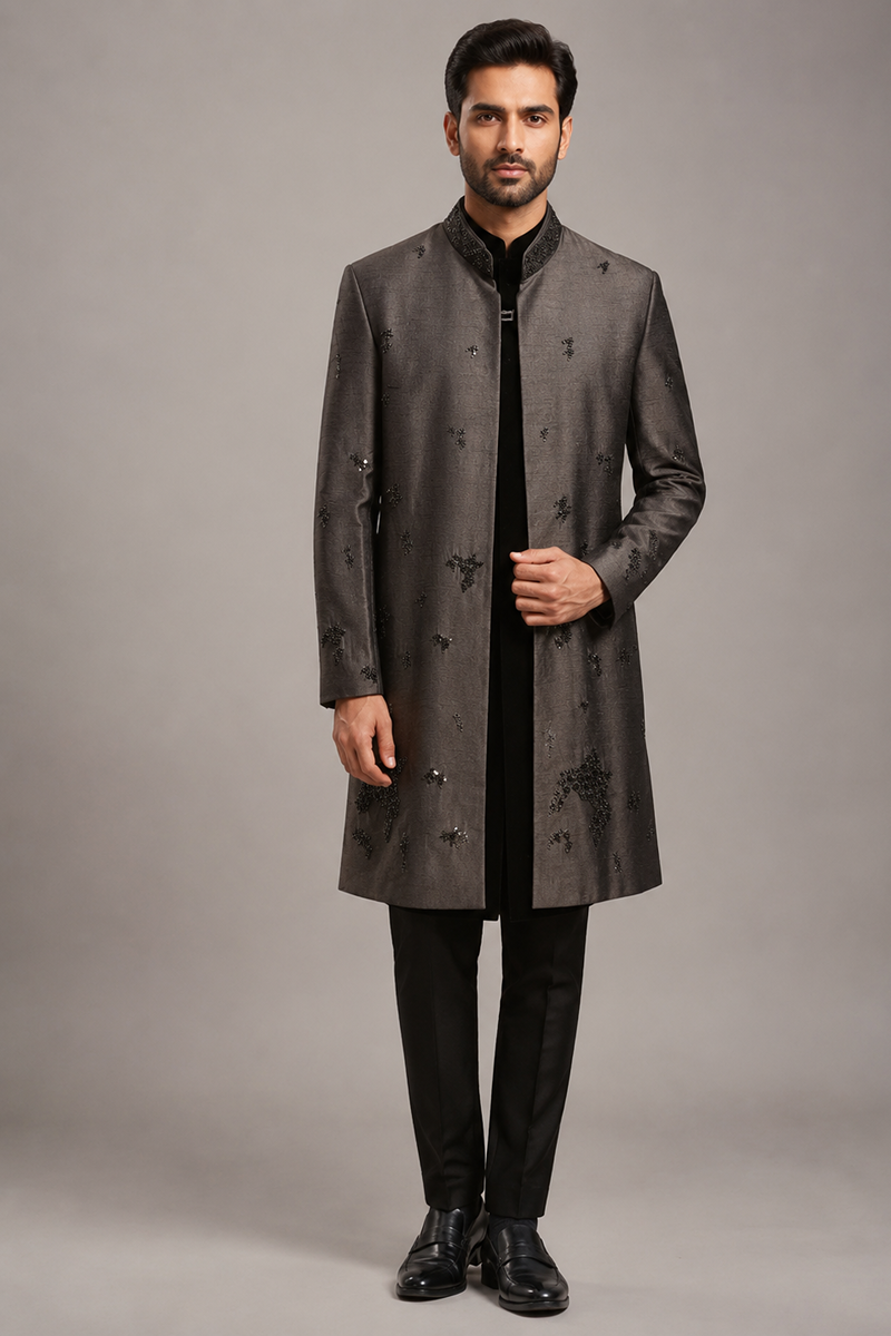 Graphite Embellished Indo-Western