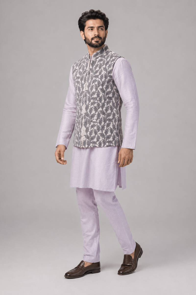 Lavender Nehru Set