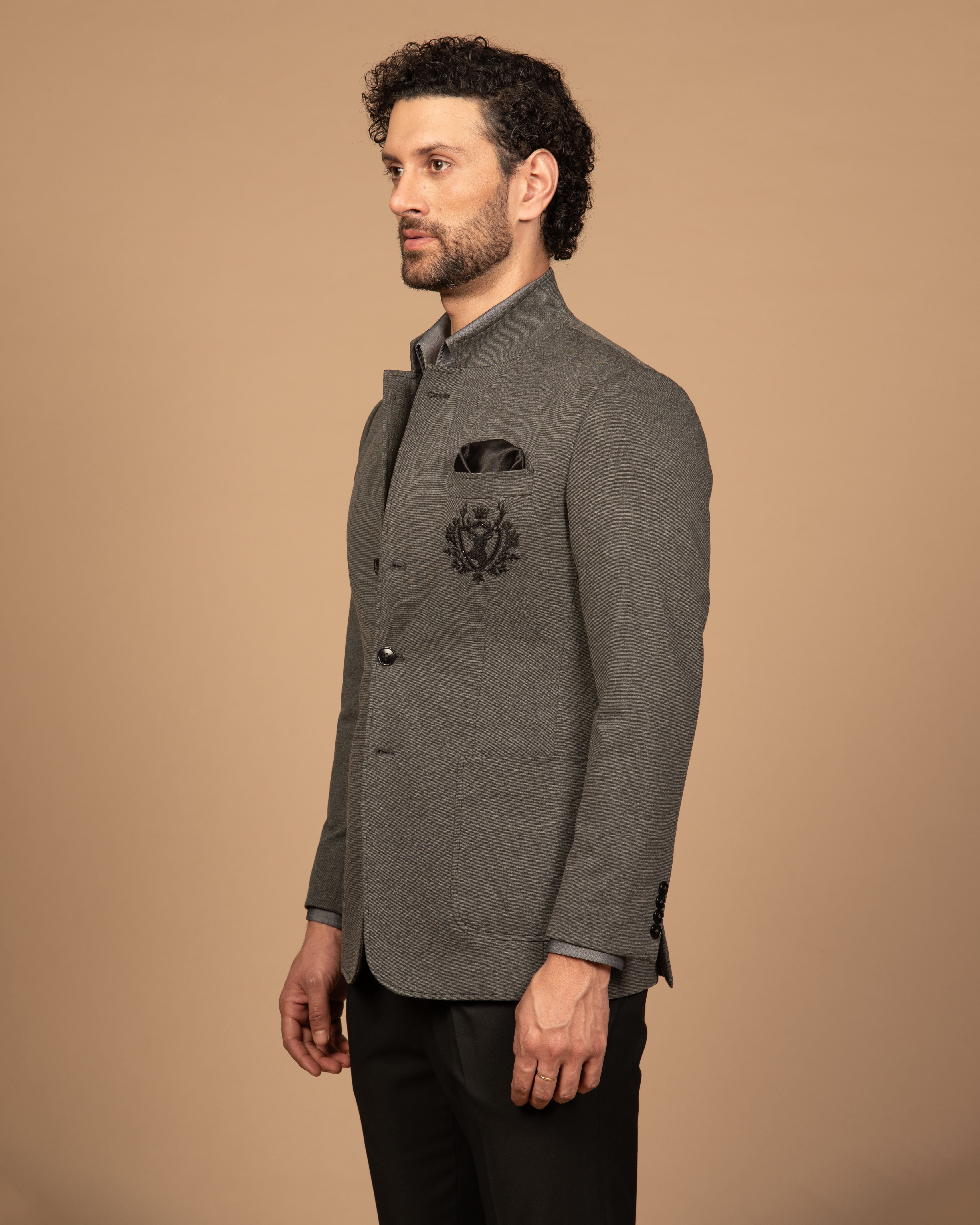 Grey Designer Jacket