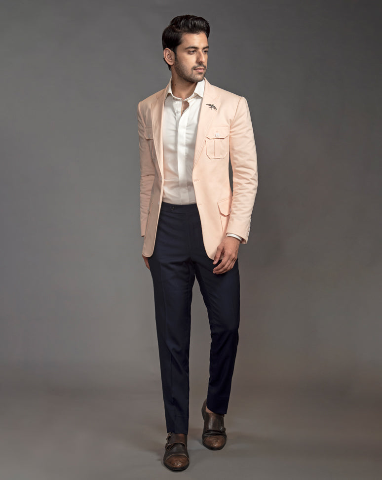 The Verona Peach Blazer