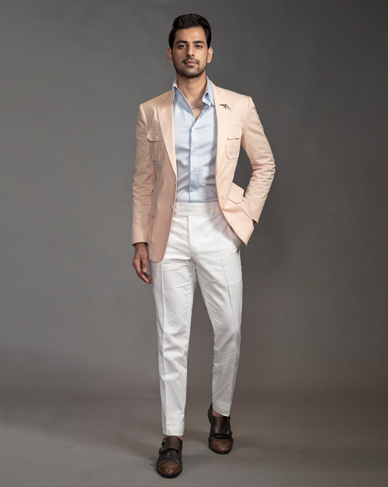 The Verona Peach Blazer