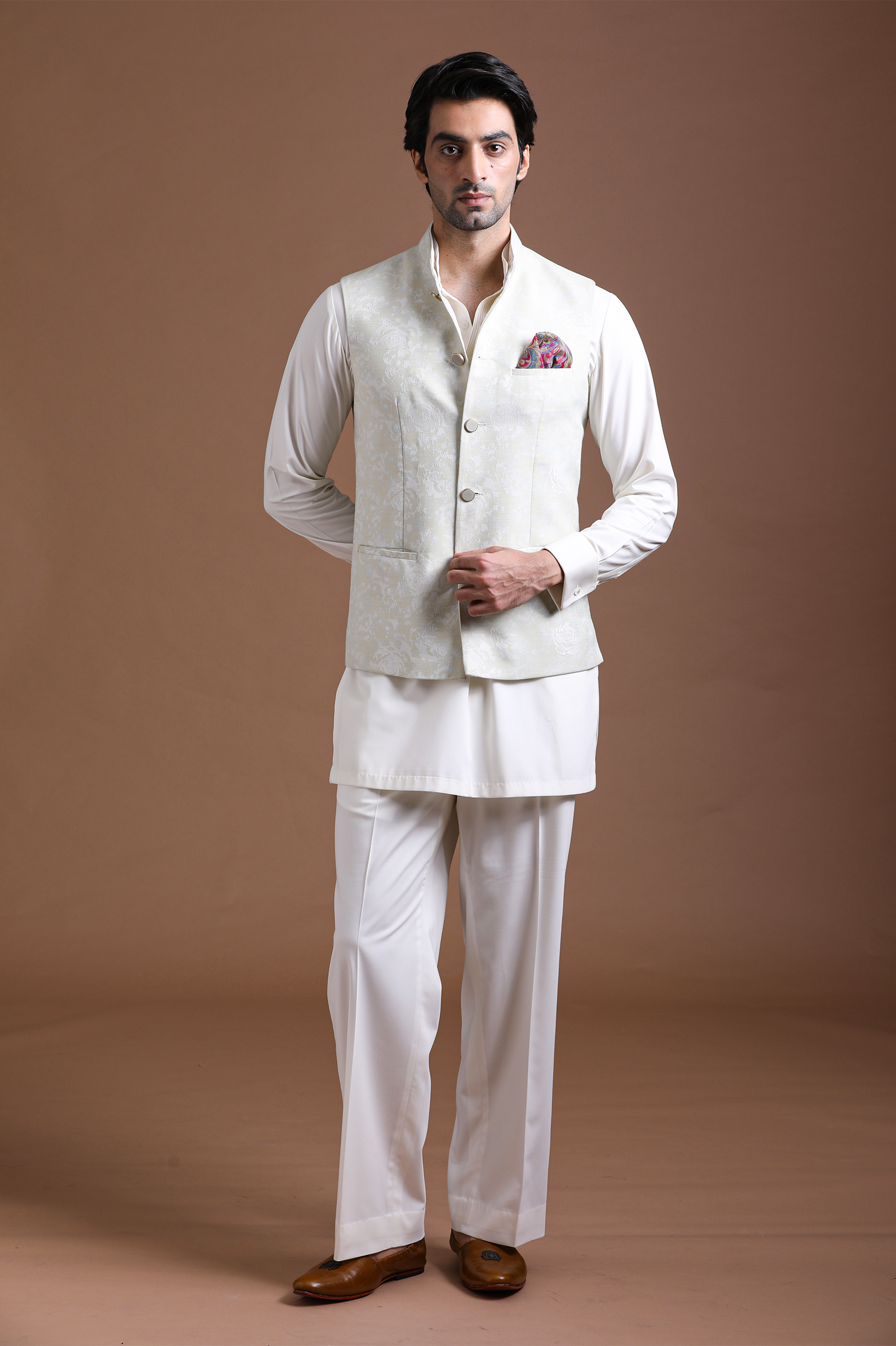The Ivory Heritage Vest Set