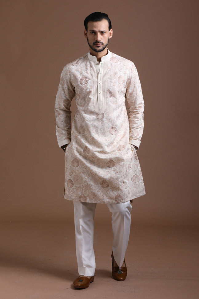 Floral Embroidered Kurta Set