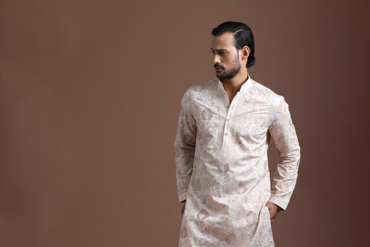 Floral Embroidered Kurta Set