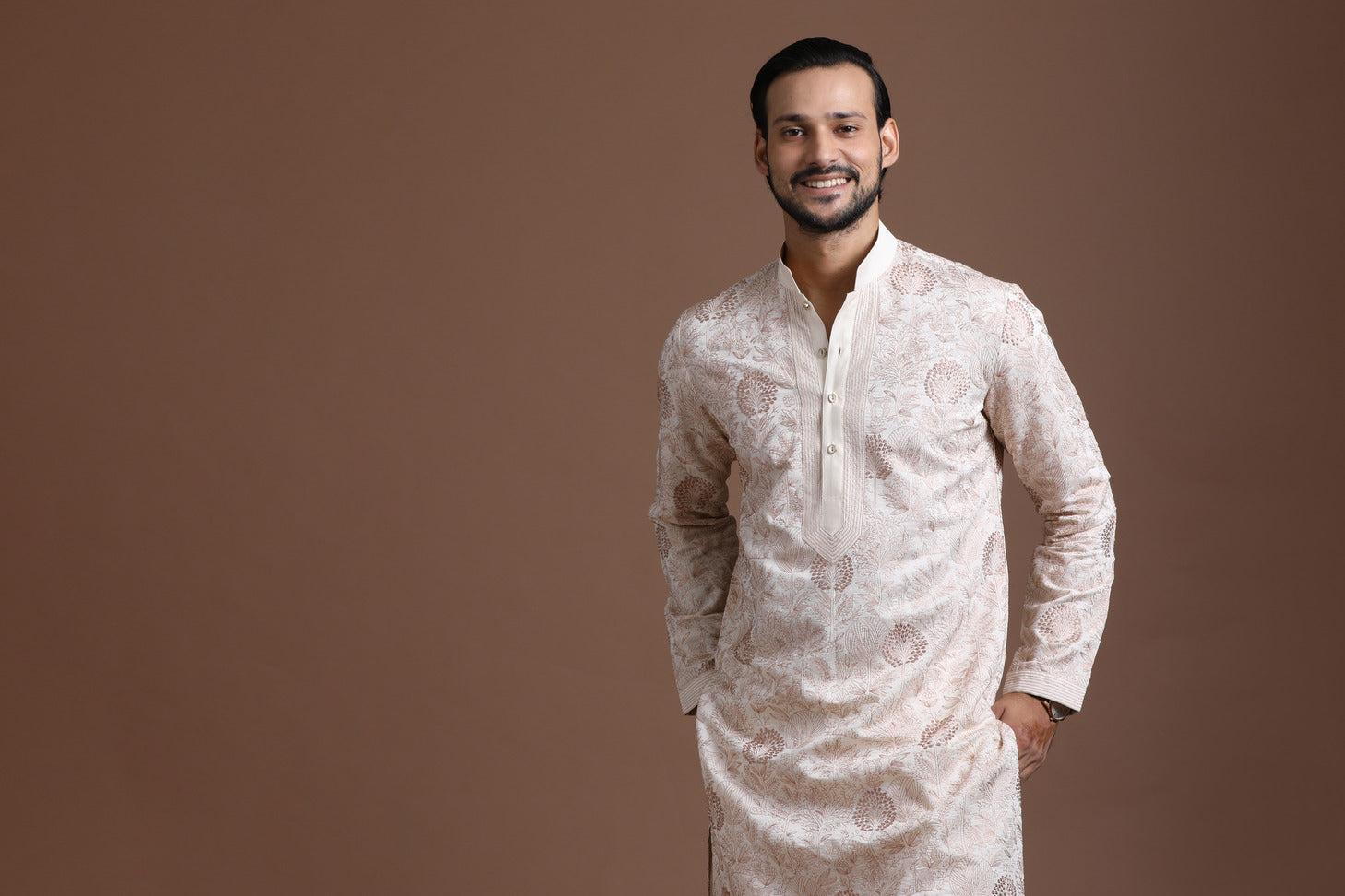 Floral Embroidered Kurta Set