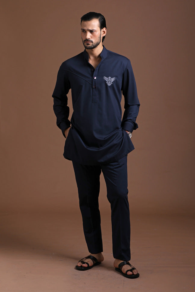 Blue Short Kurta