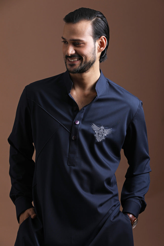 Blue Short Kurta