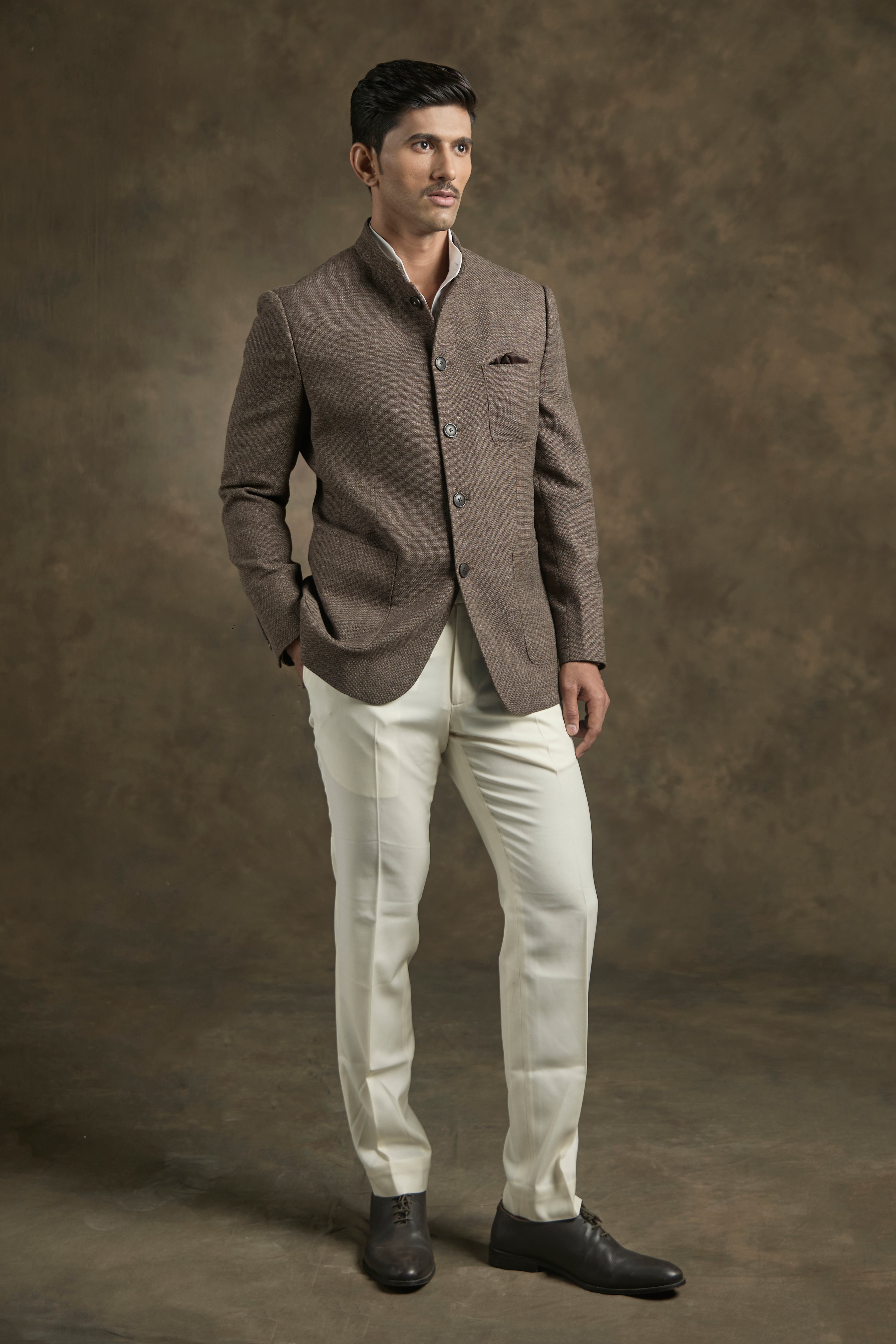 Classic Brown Bandhgala