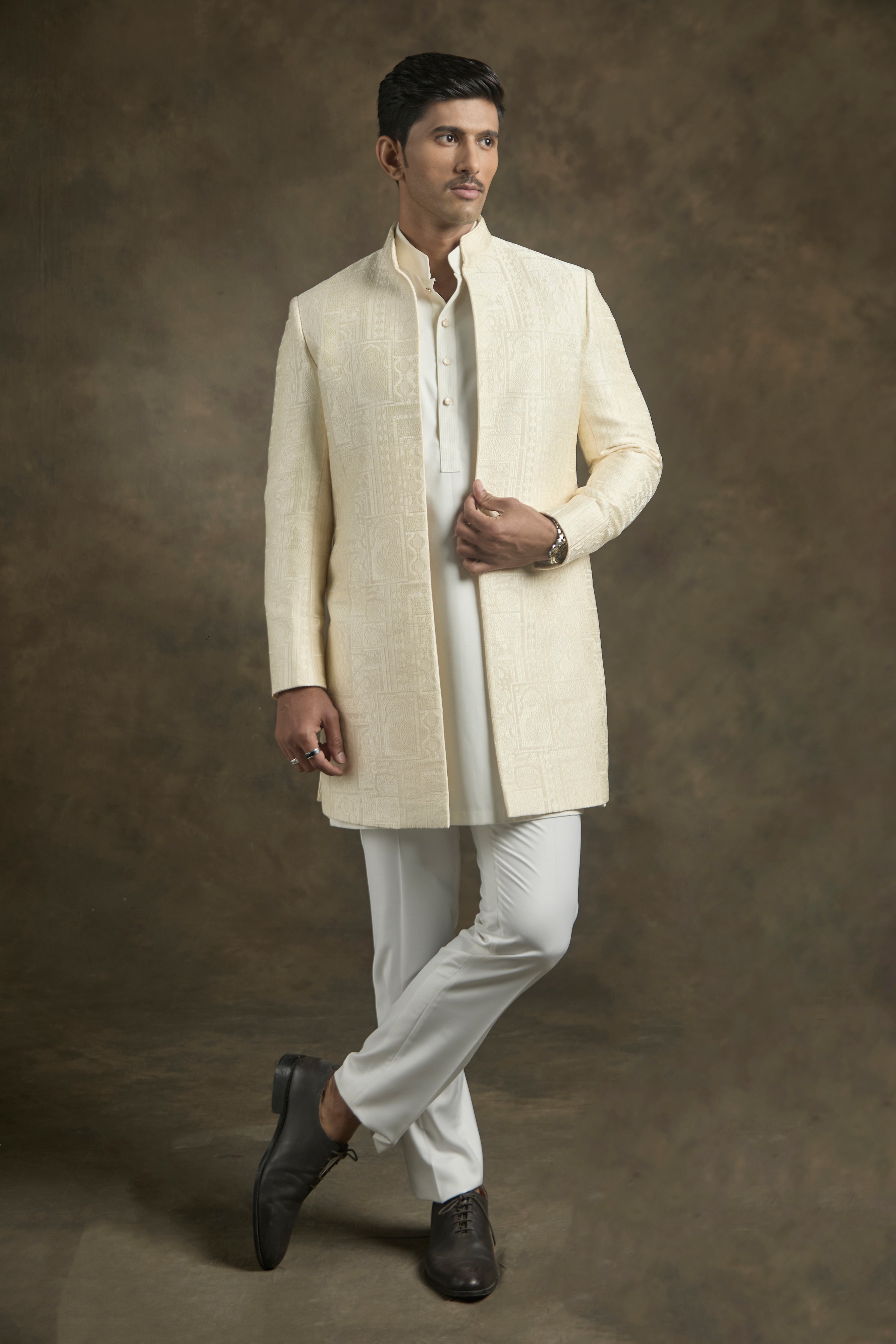 The Cream Regal Indo Western