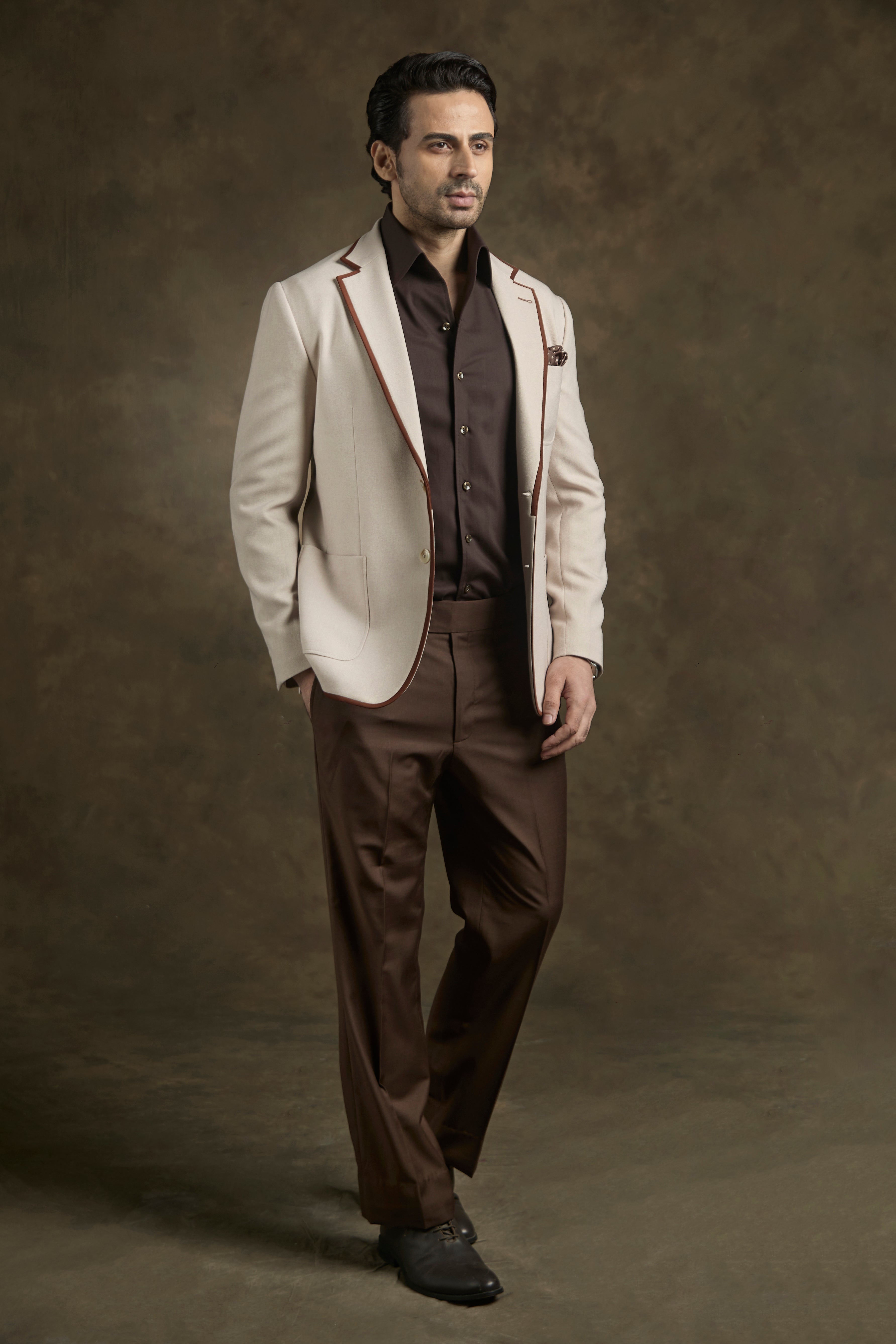 Ivory Noir Luxe Blazer