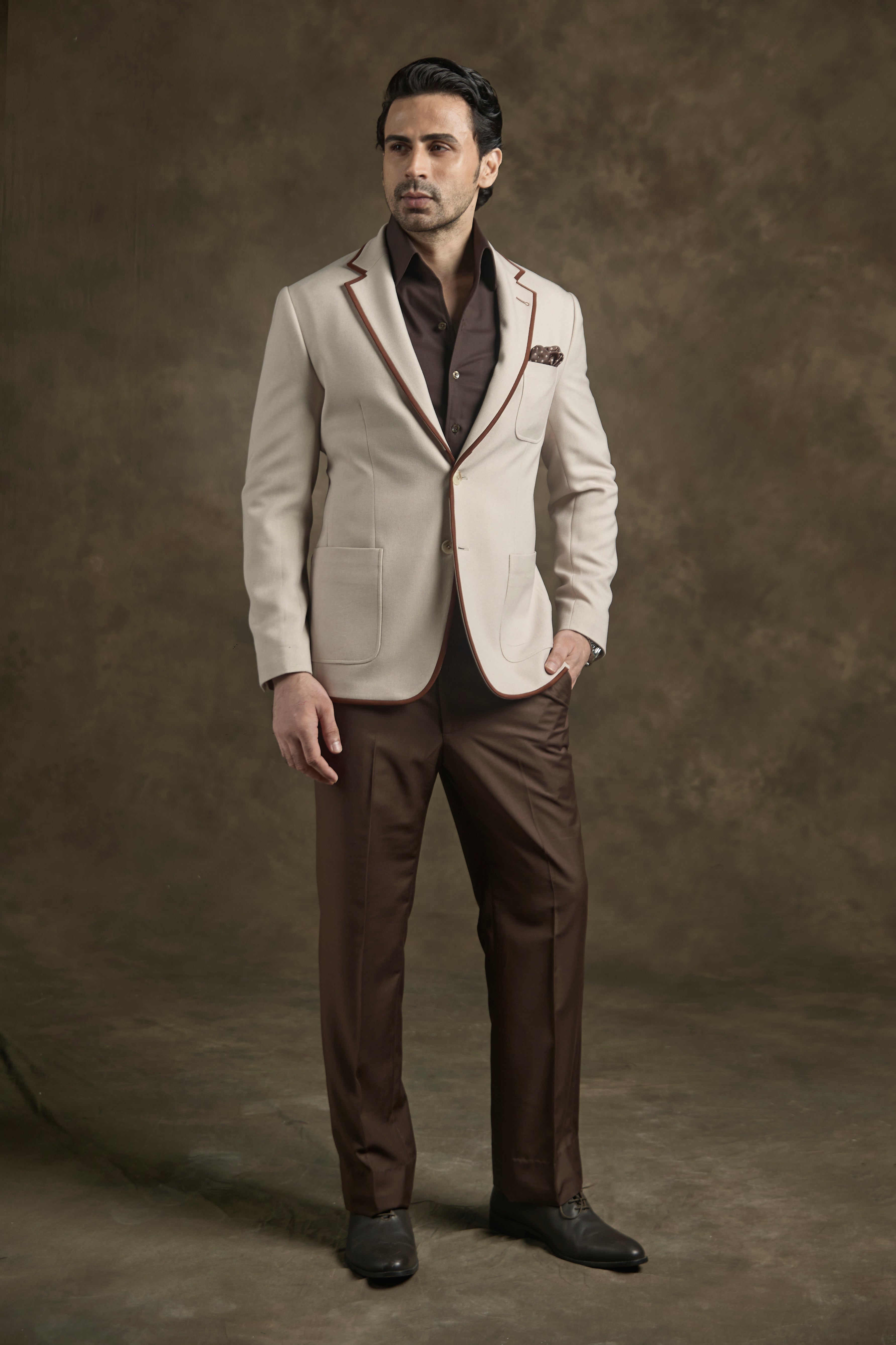 Ivory Noir Luxe Blazer