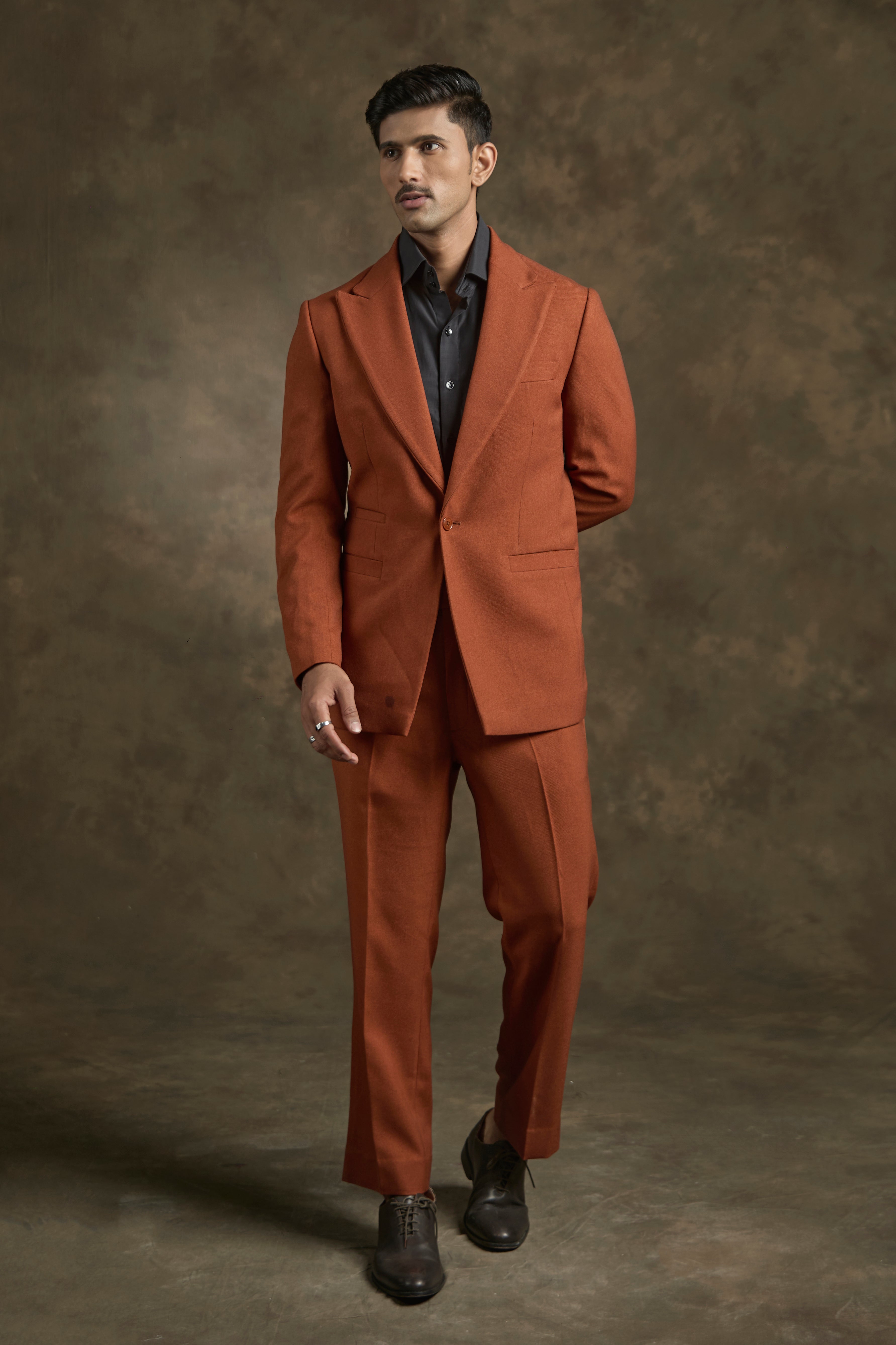 The Solaro Suit in Burnt Sienna