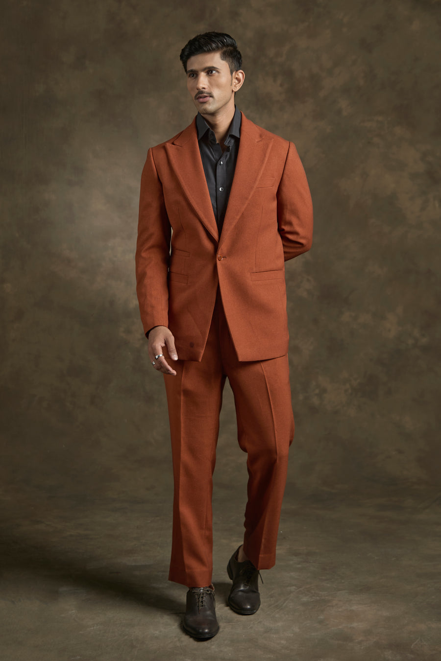 The Solaro Suit in Burnt Sienna