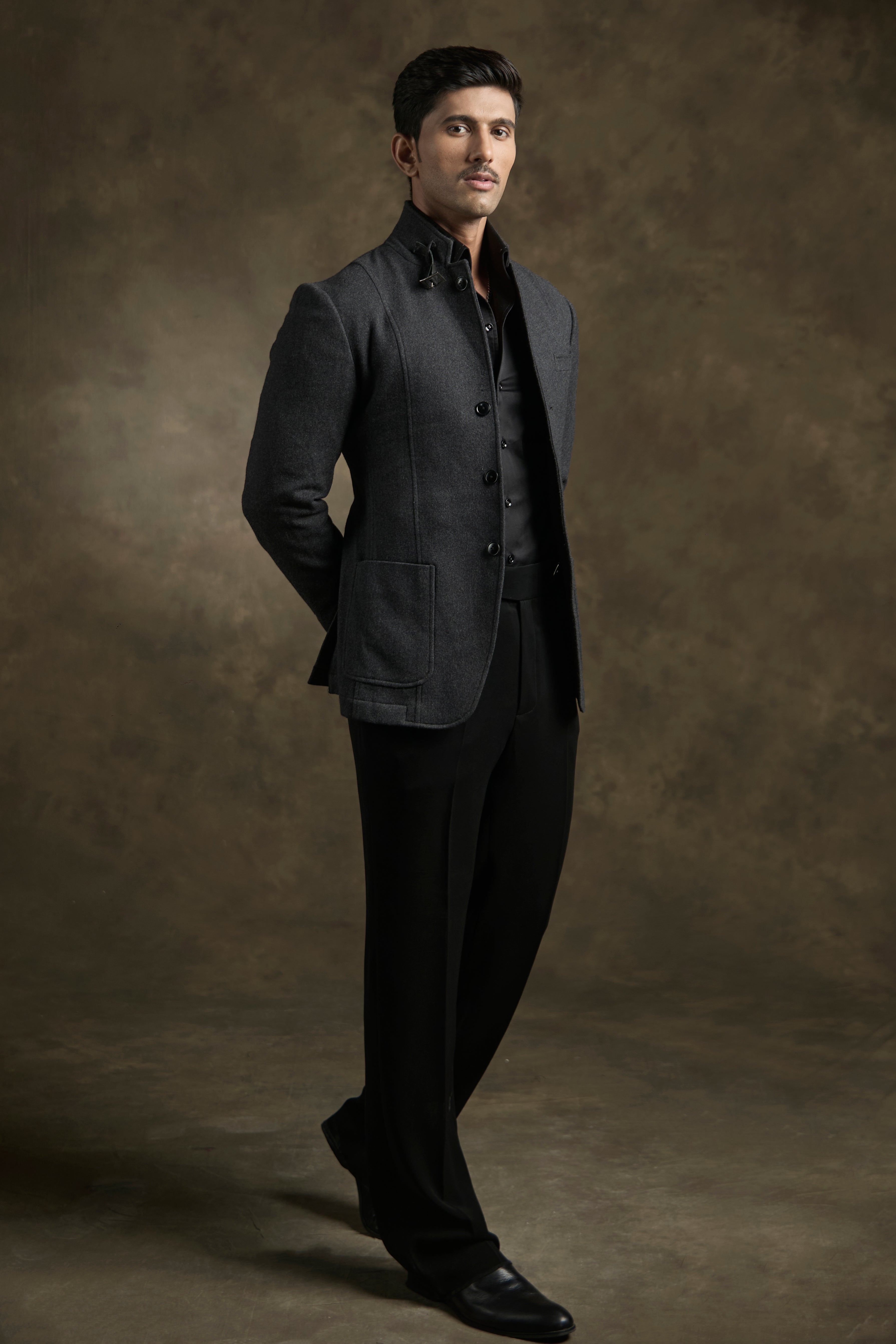 Charcoal Grey Structured Blazer