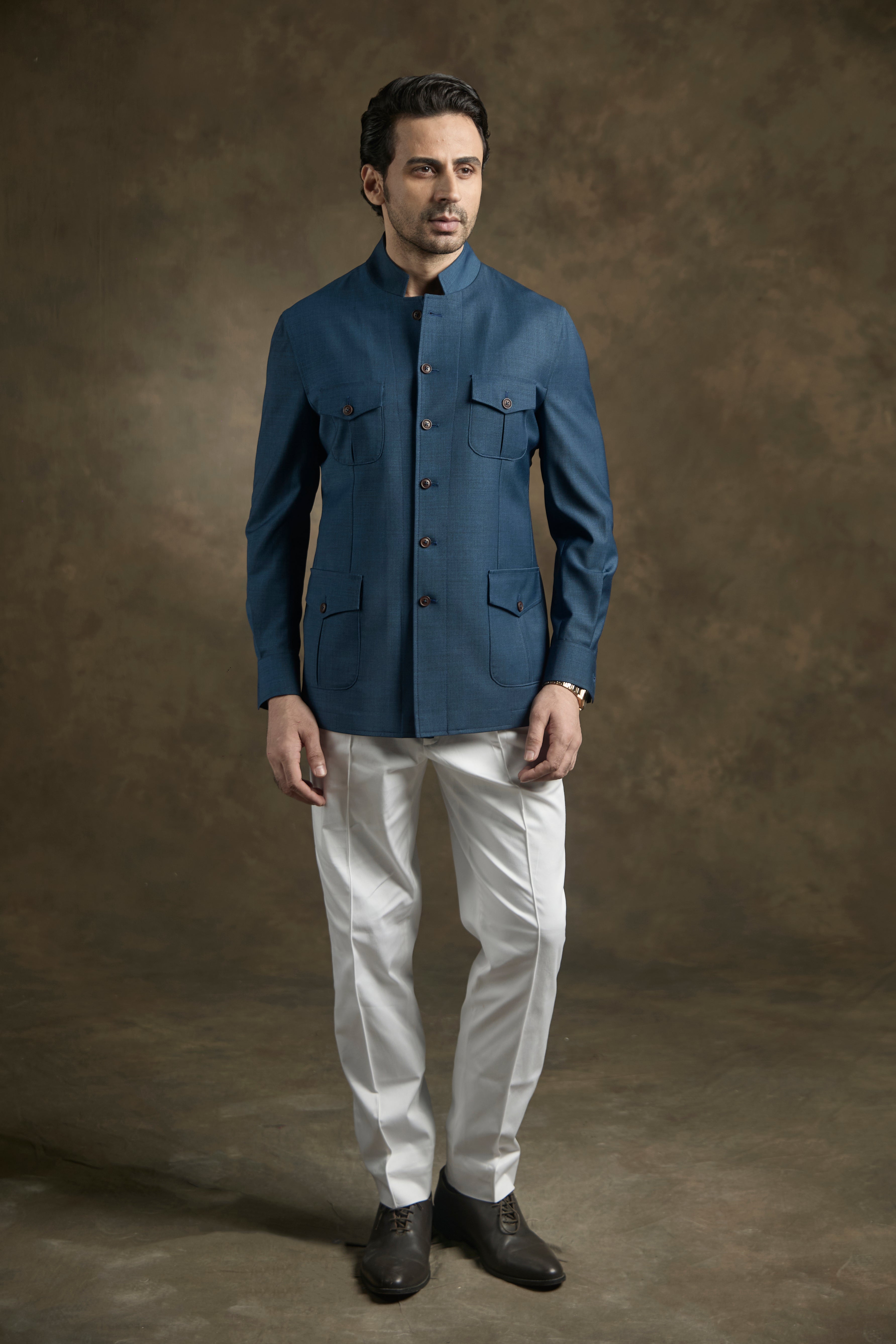 Sapphire Monarch Safari Shacket