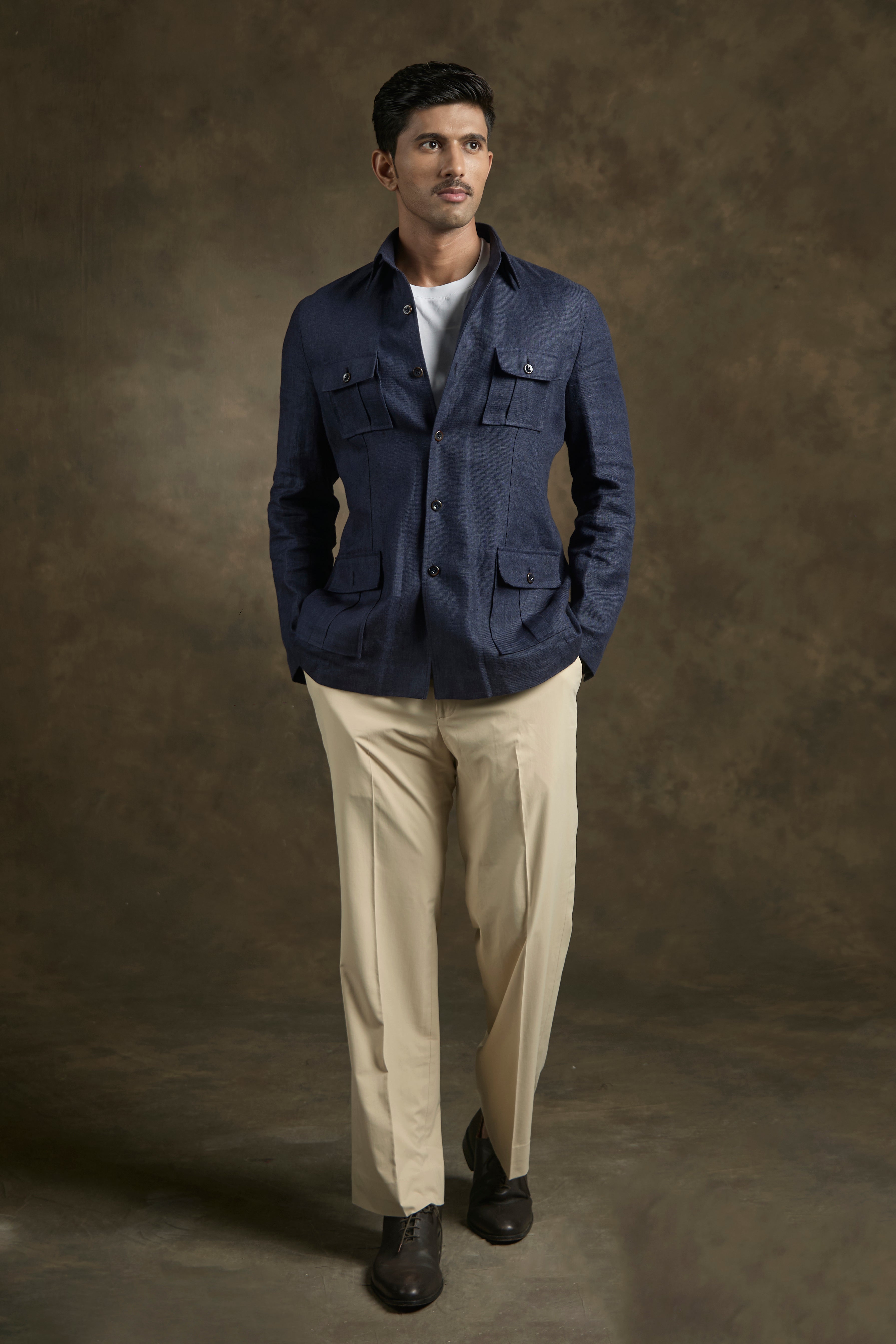 Indigo Terrain Shacket