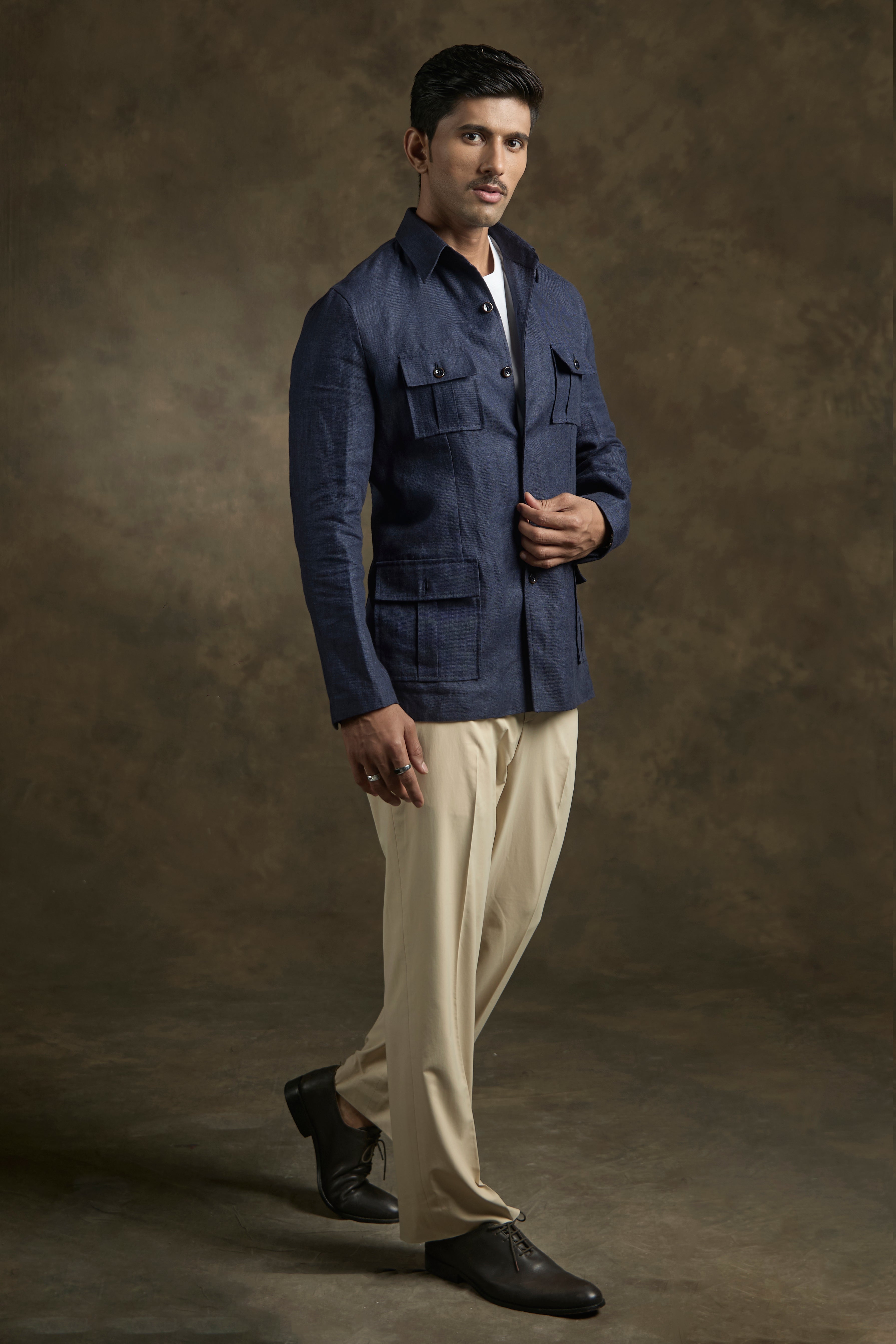 Indigo Terrain Shacket