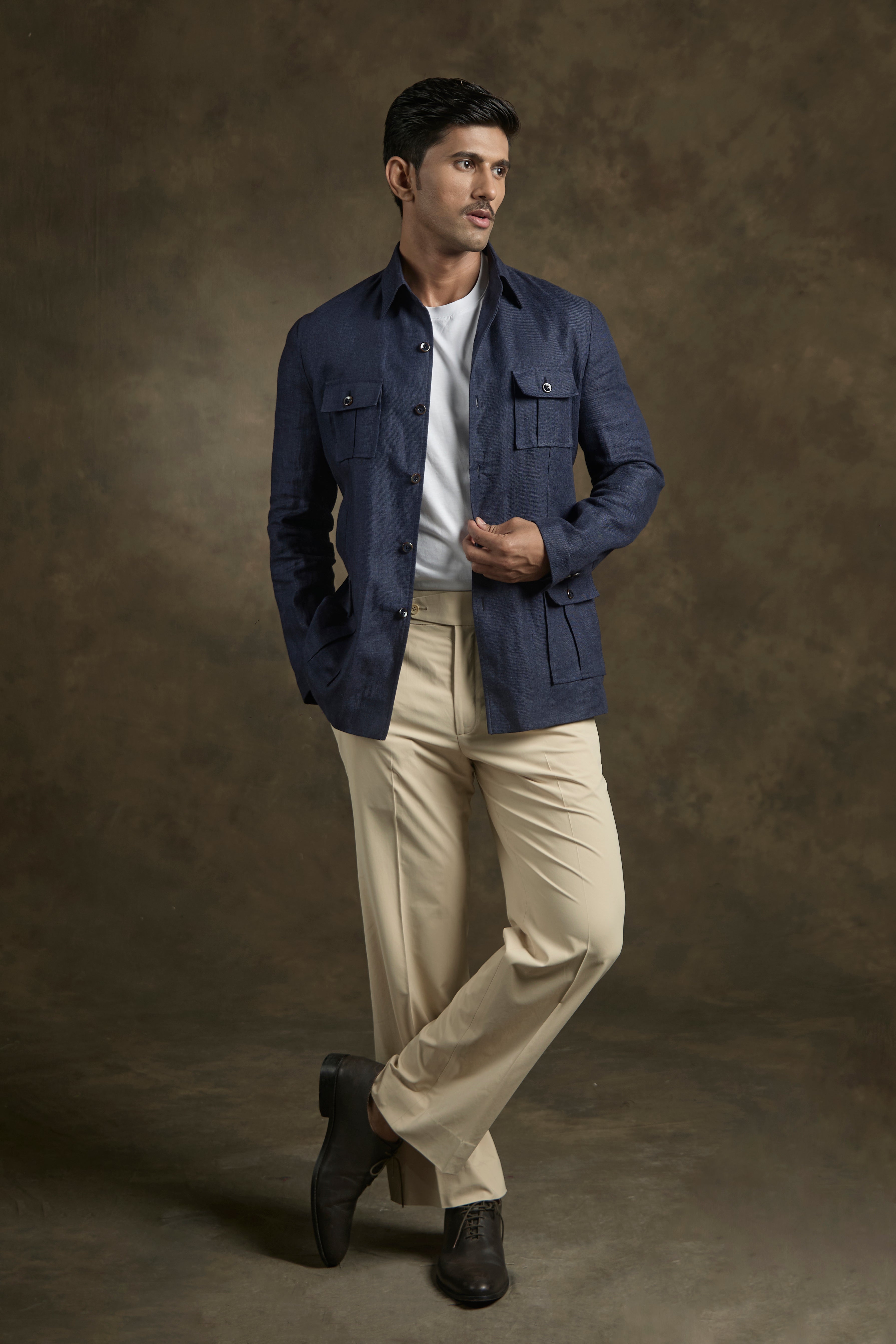 Indigo Terrain Shacket