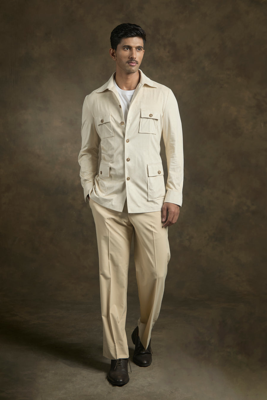Cream Terrain Shacket