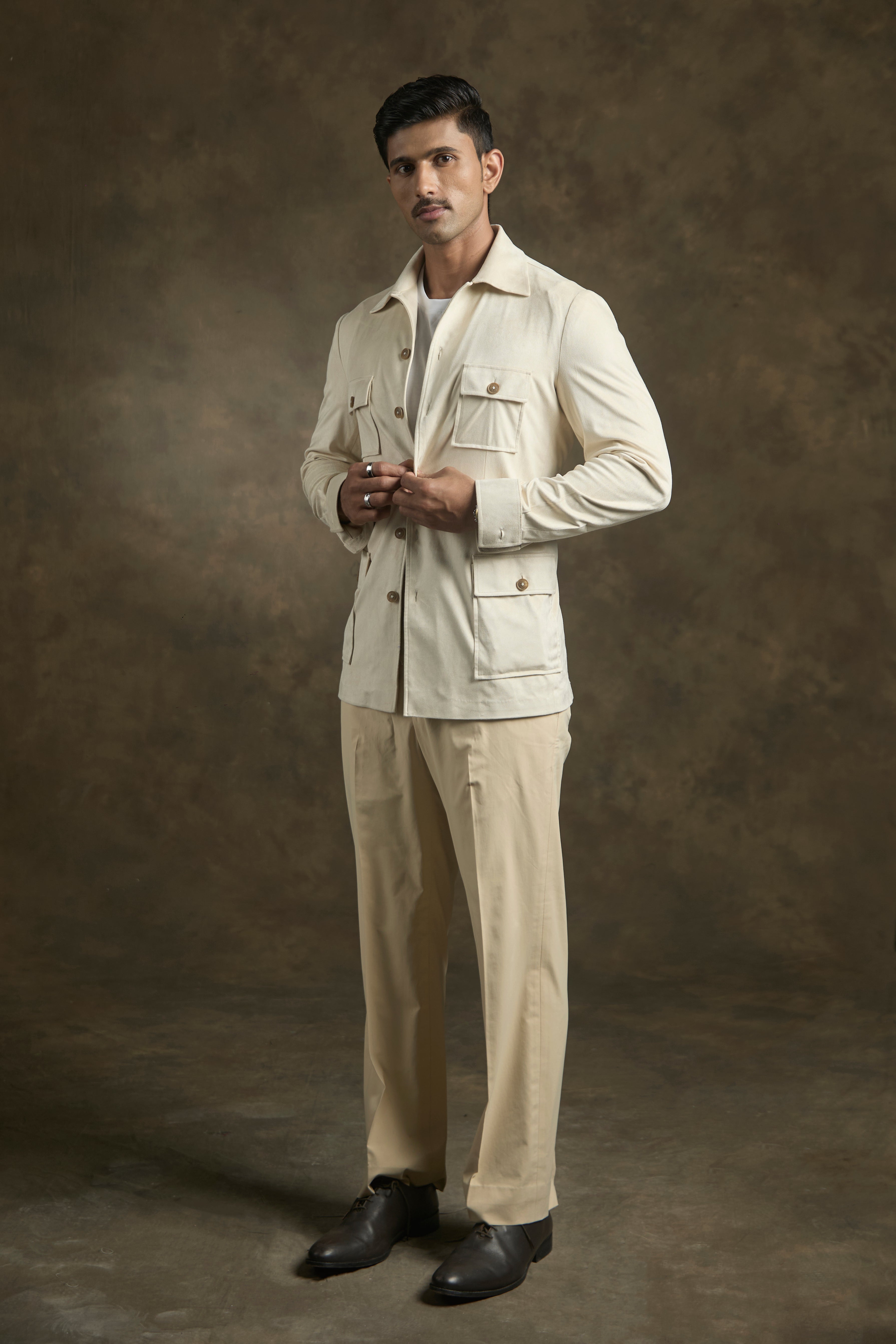 Cream Terrain Shacket