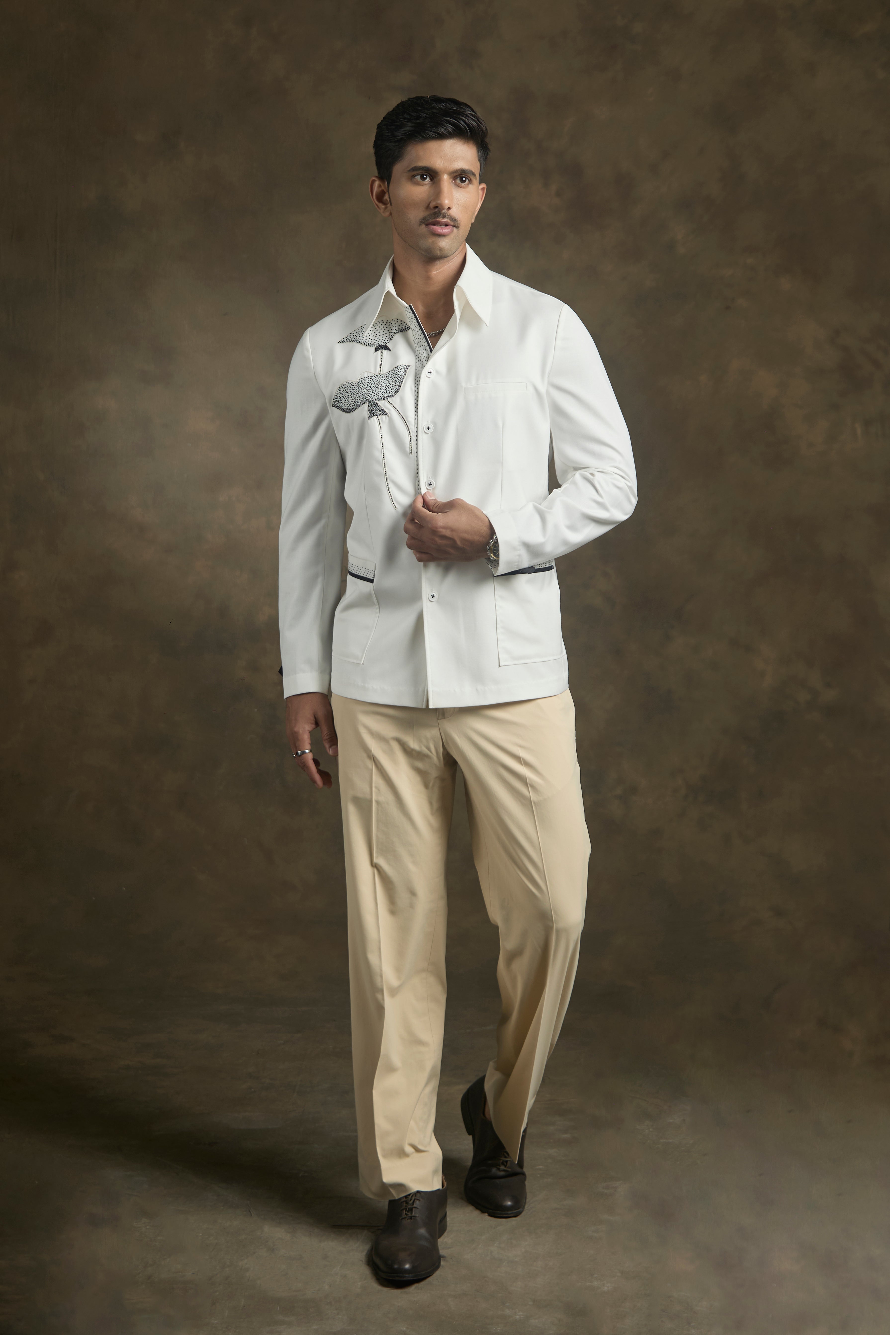 Ivory Bloom Overshirt