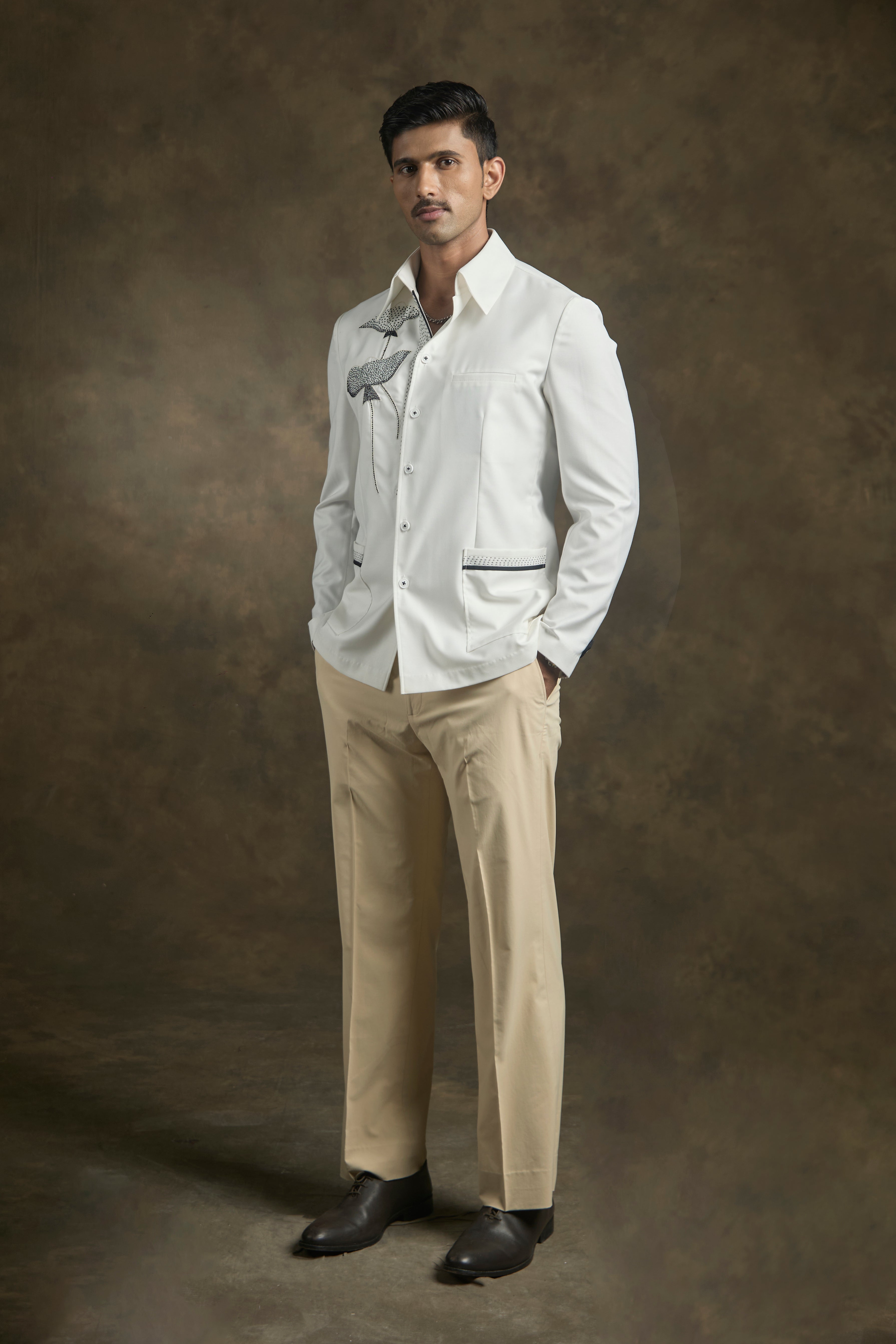 Ivory Bloom Overshirt
