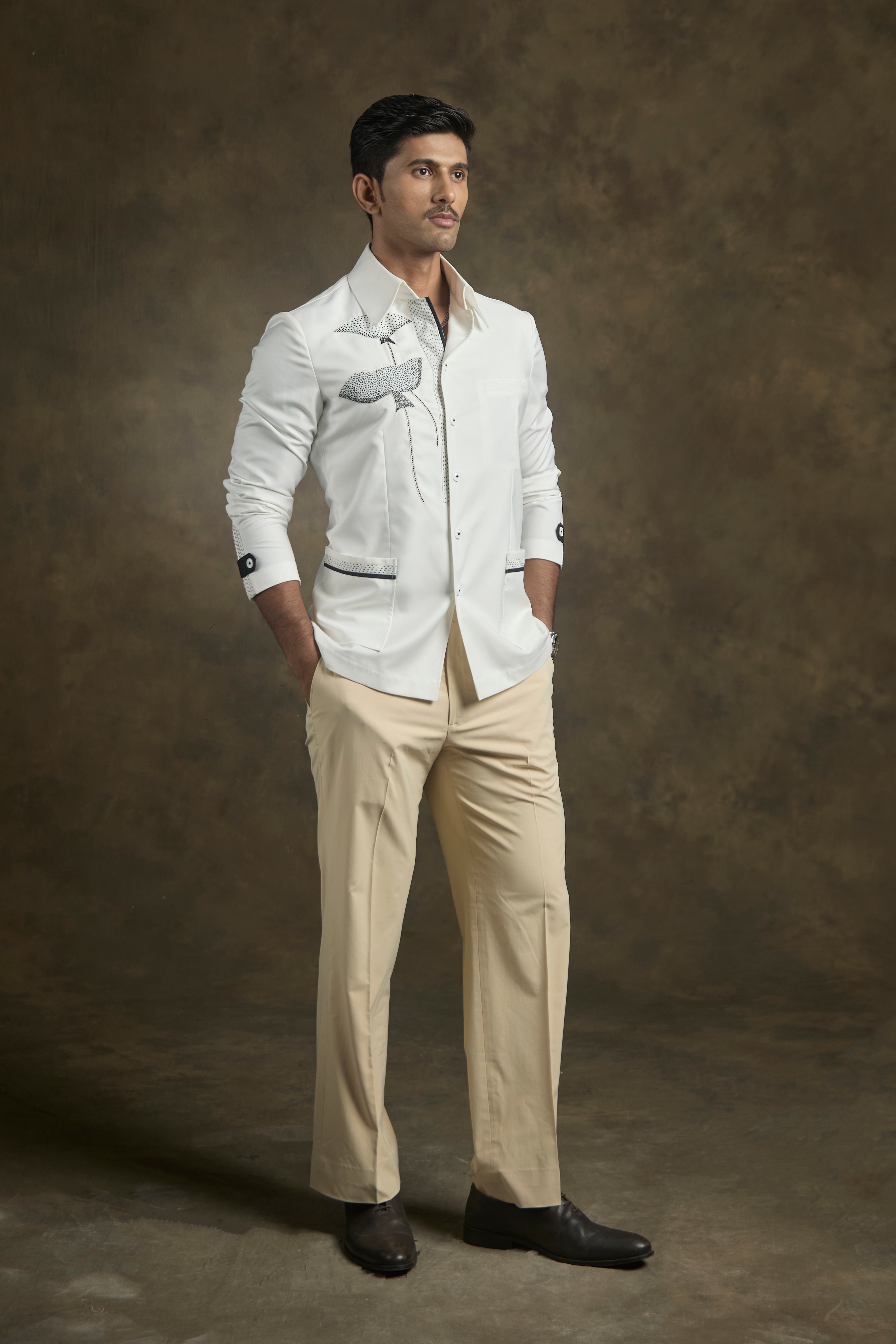 Ivory Bloom Overshirt