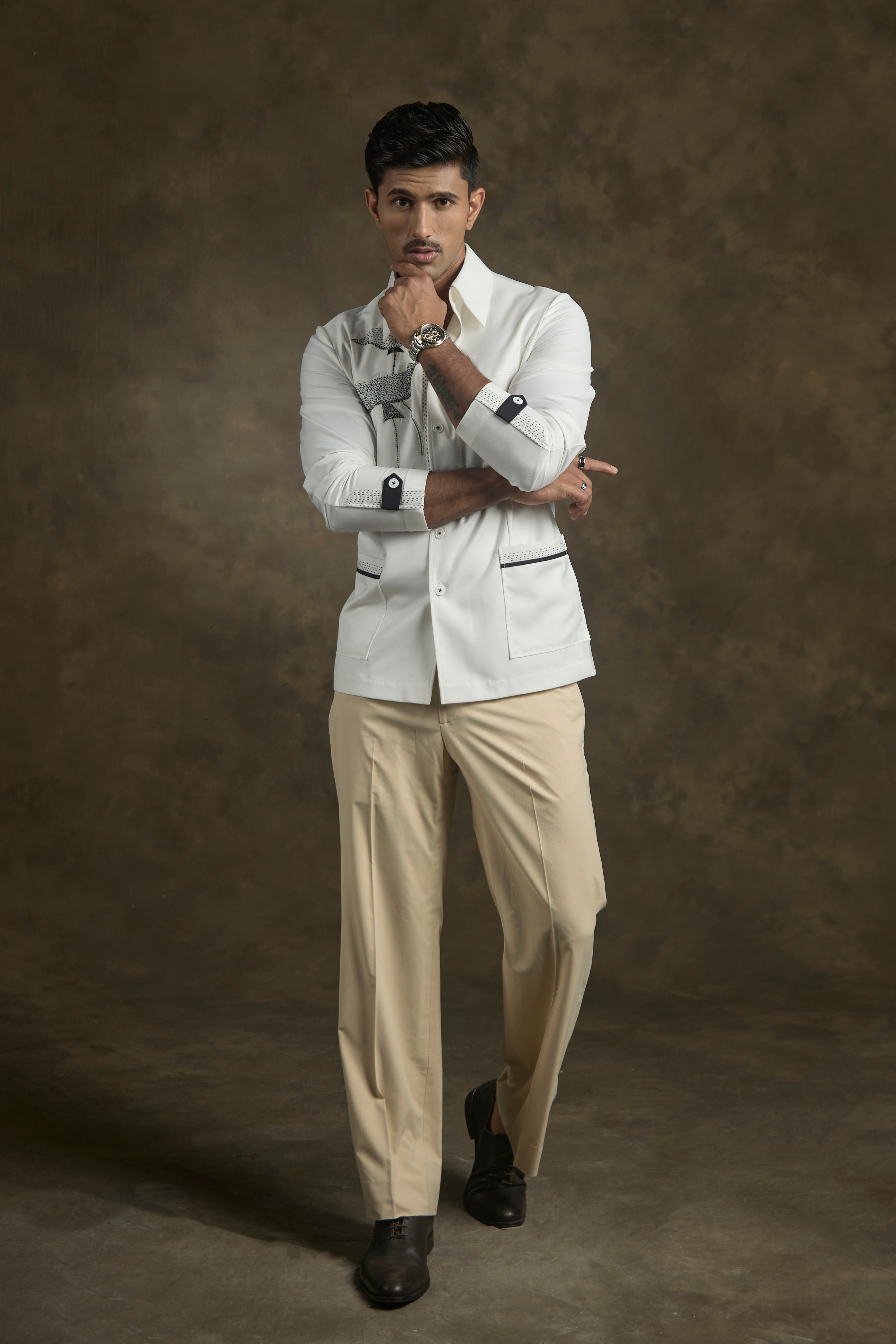 Ivory Bloom Overshirt