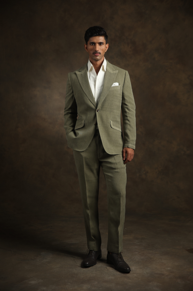 Dark Mint Green Suit