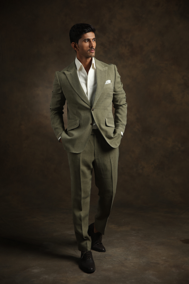 Dark Mint Green Suit
